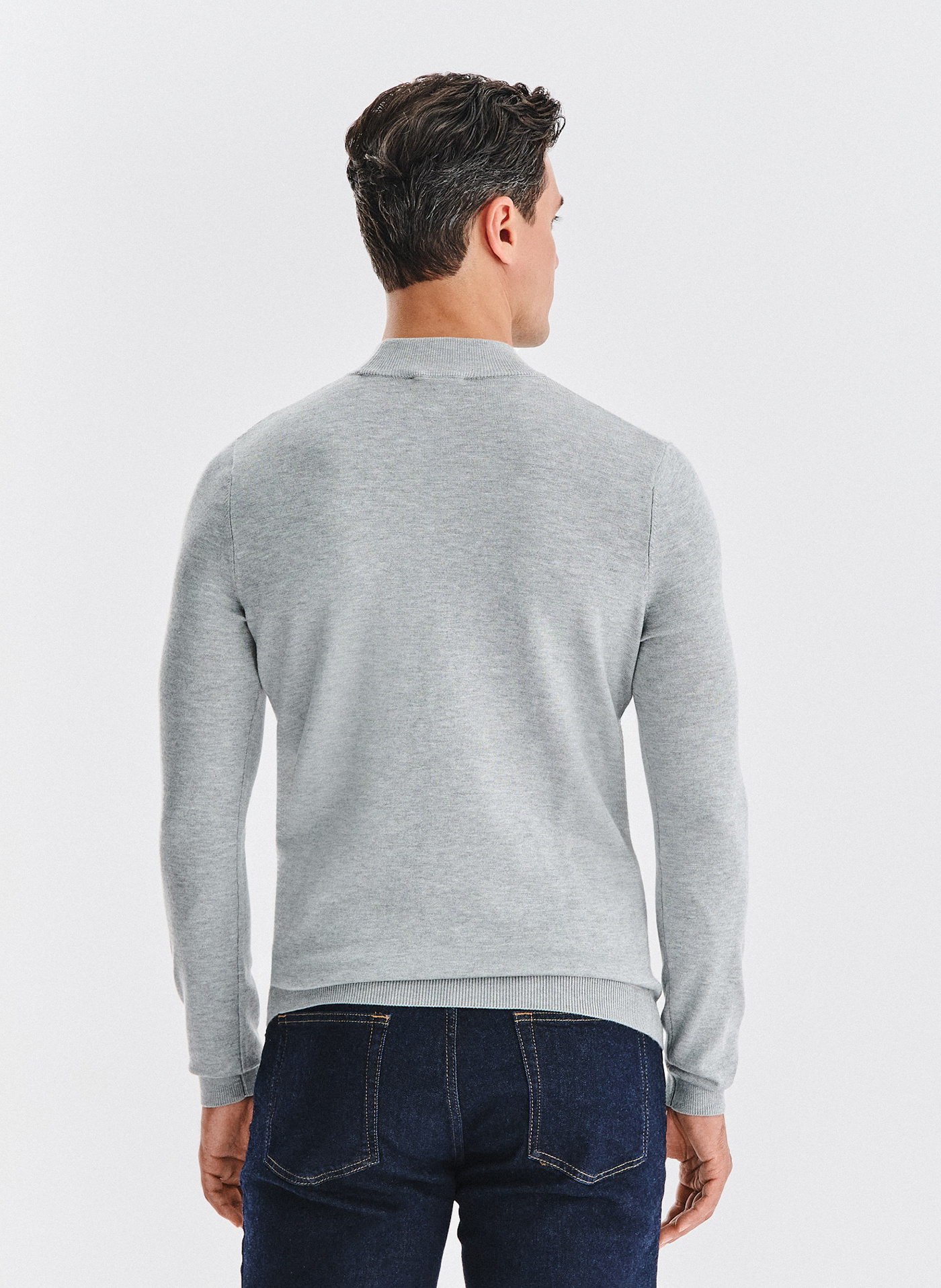 Szary półgolf męski - Pako Lorente