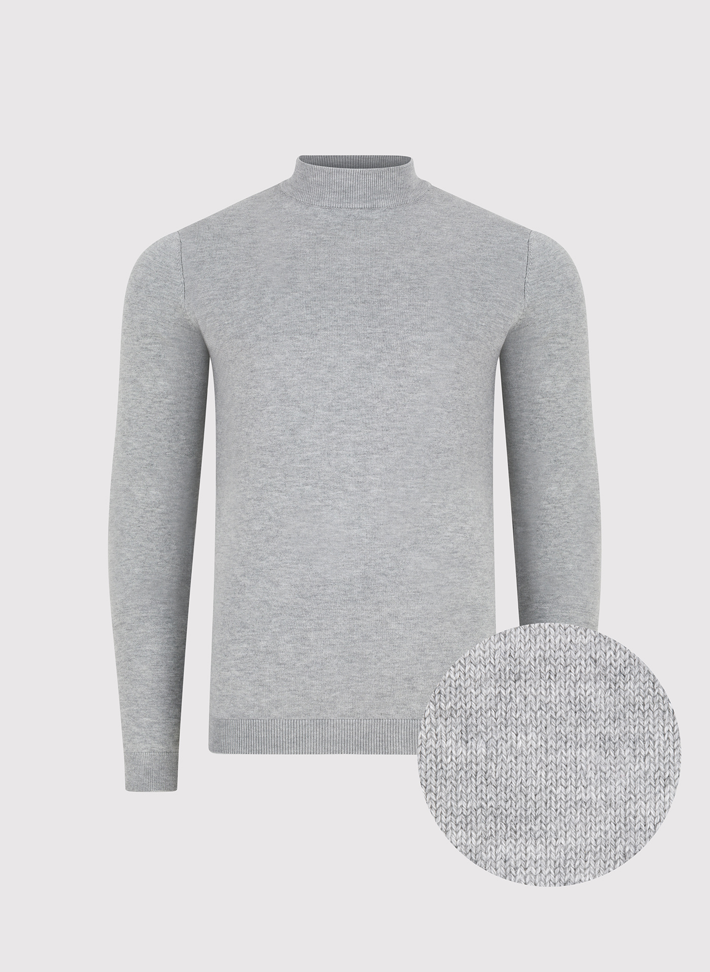 Szary półgolf męski - Pako Lorente