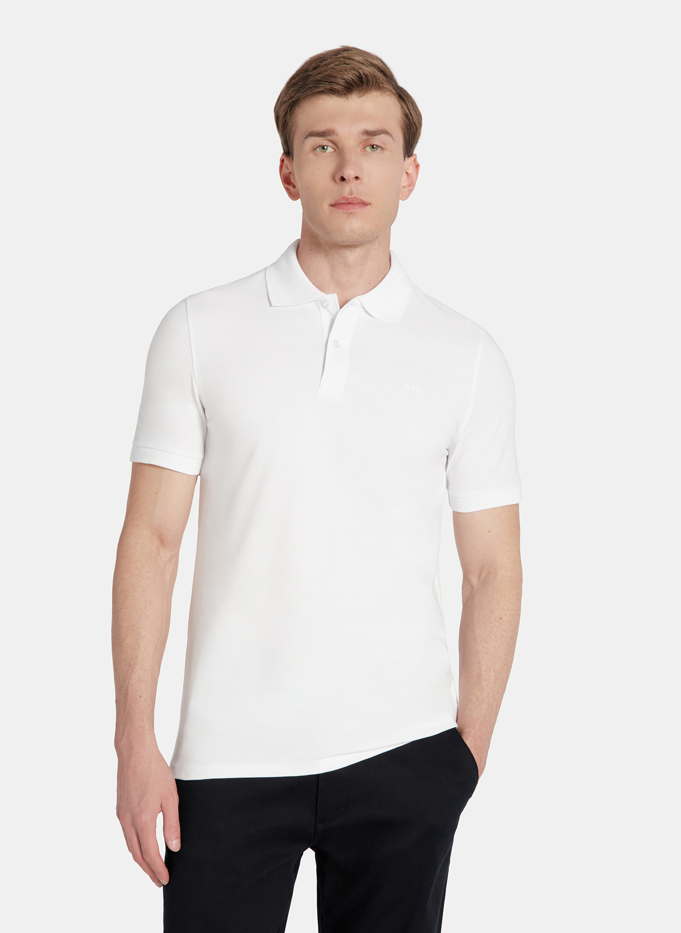 PAKO LORENTE - T-shirt polo w białym kolorze - Pako Lorente