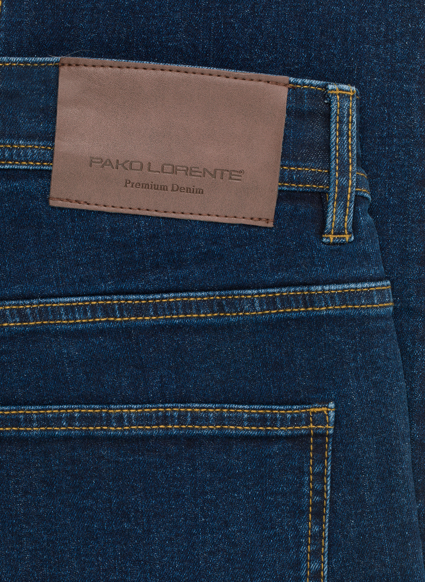 PAKO LORENTE - Granatowe spodnie męskie jeans - Pako Lorente