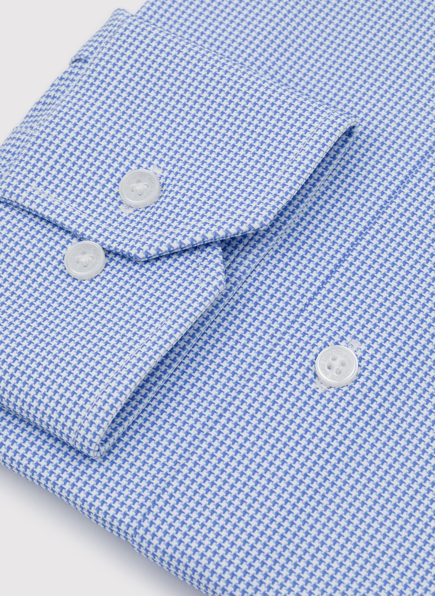 Niebieska dzianinowa koszula w pepitkę - Pako Lorente