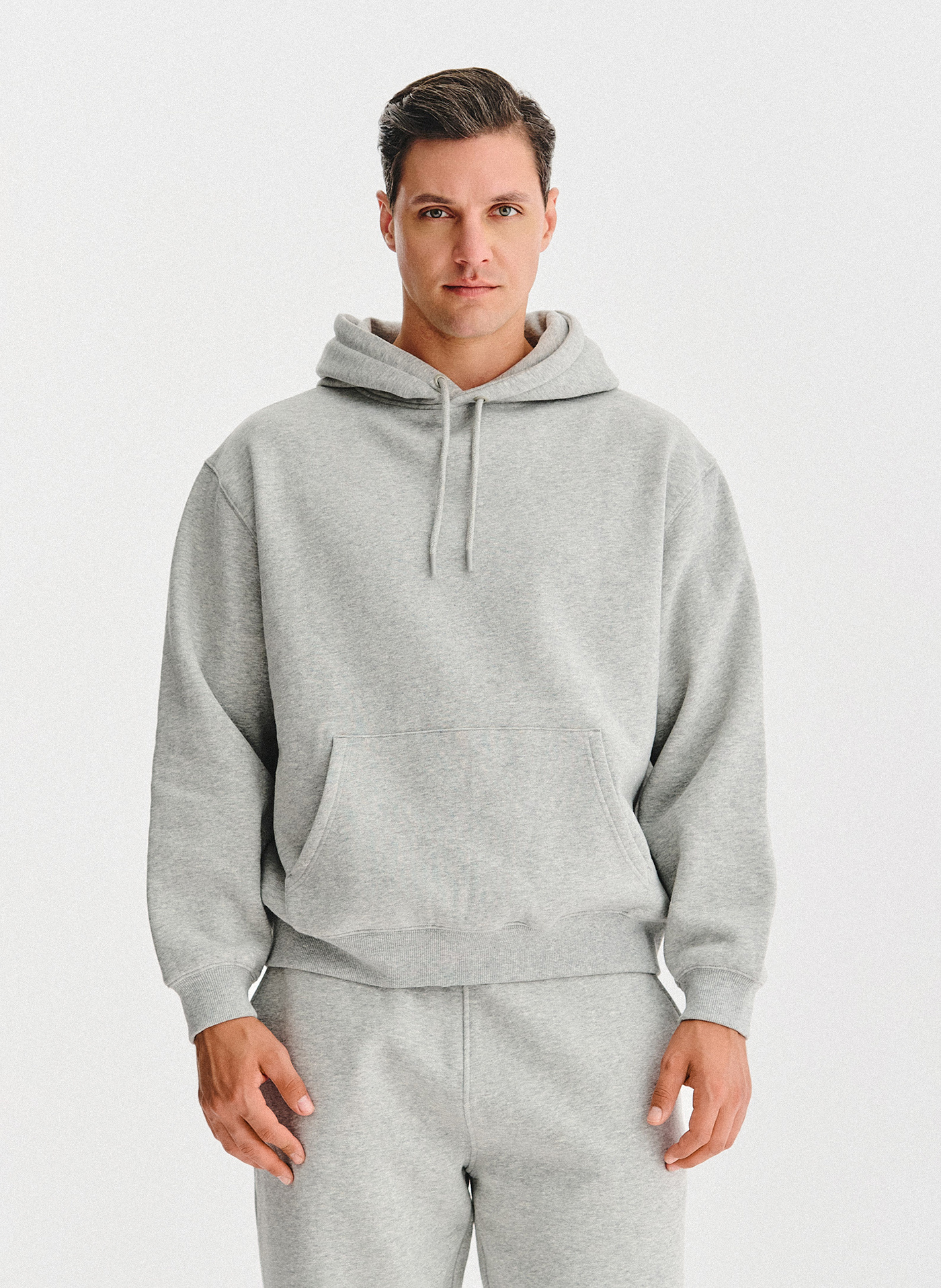 PAKO LORENTE - Szara bluza dresowa z kapturem - Pako Lorente