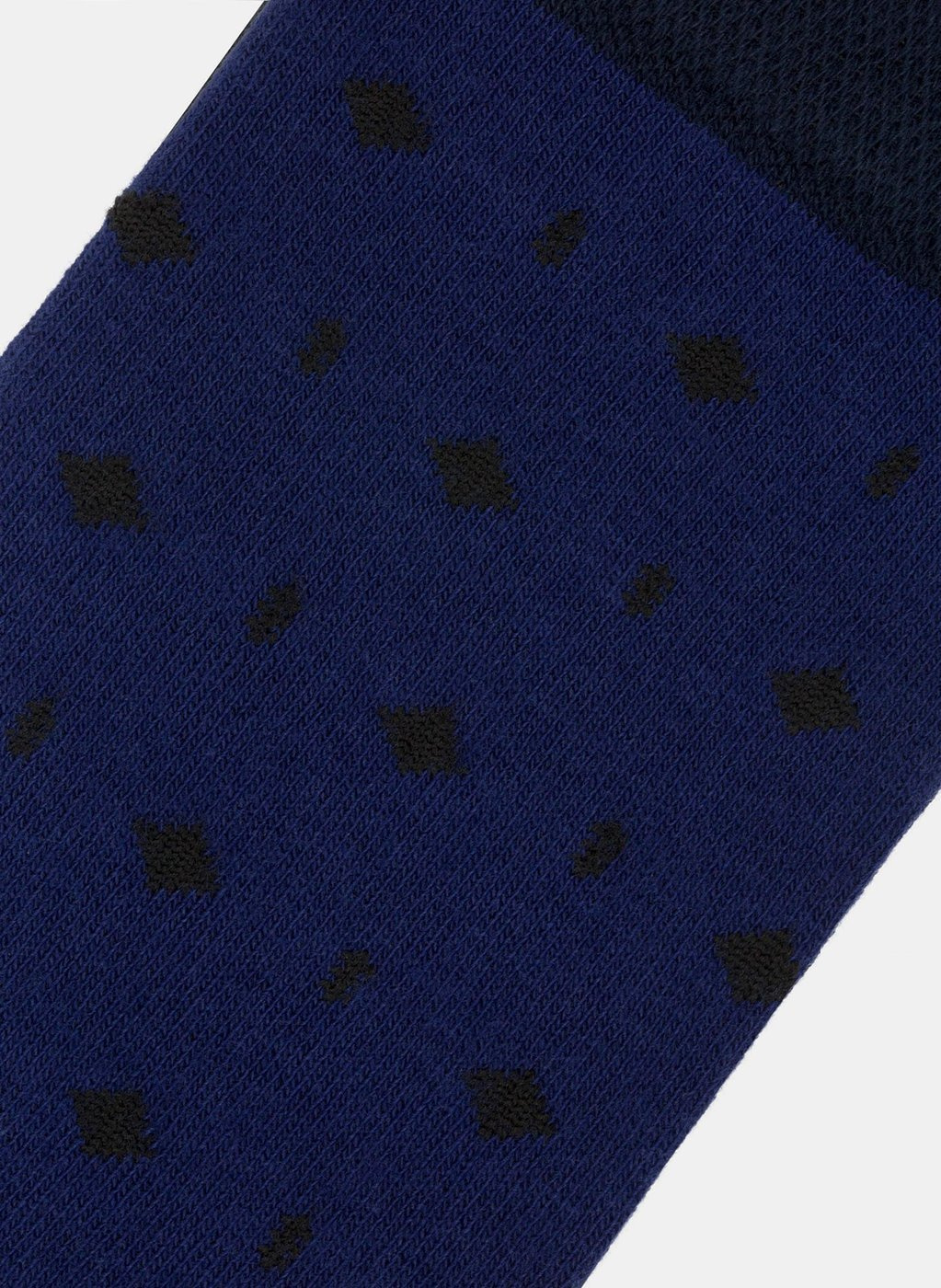 Niebieskie skarpetki w granatowe wzorki P000B-SX-511-N - Pako Lorente