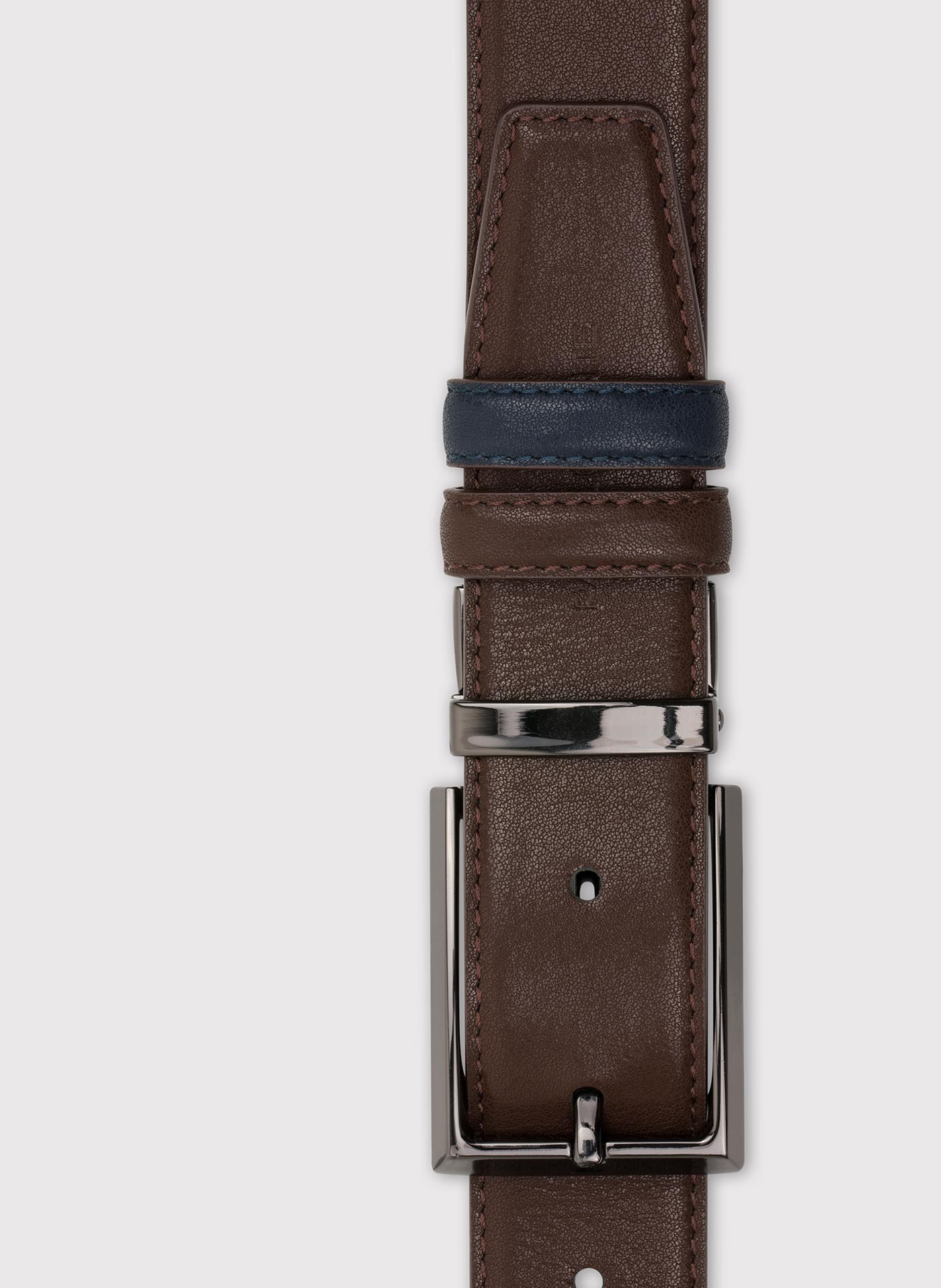 Dwustronny skórzany pasek męski - Pako Lorente