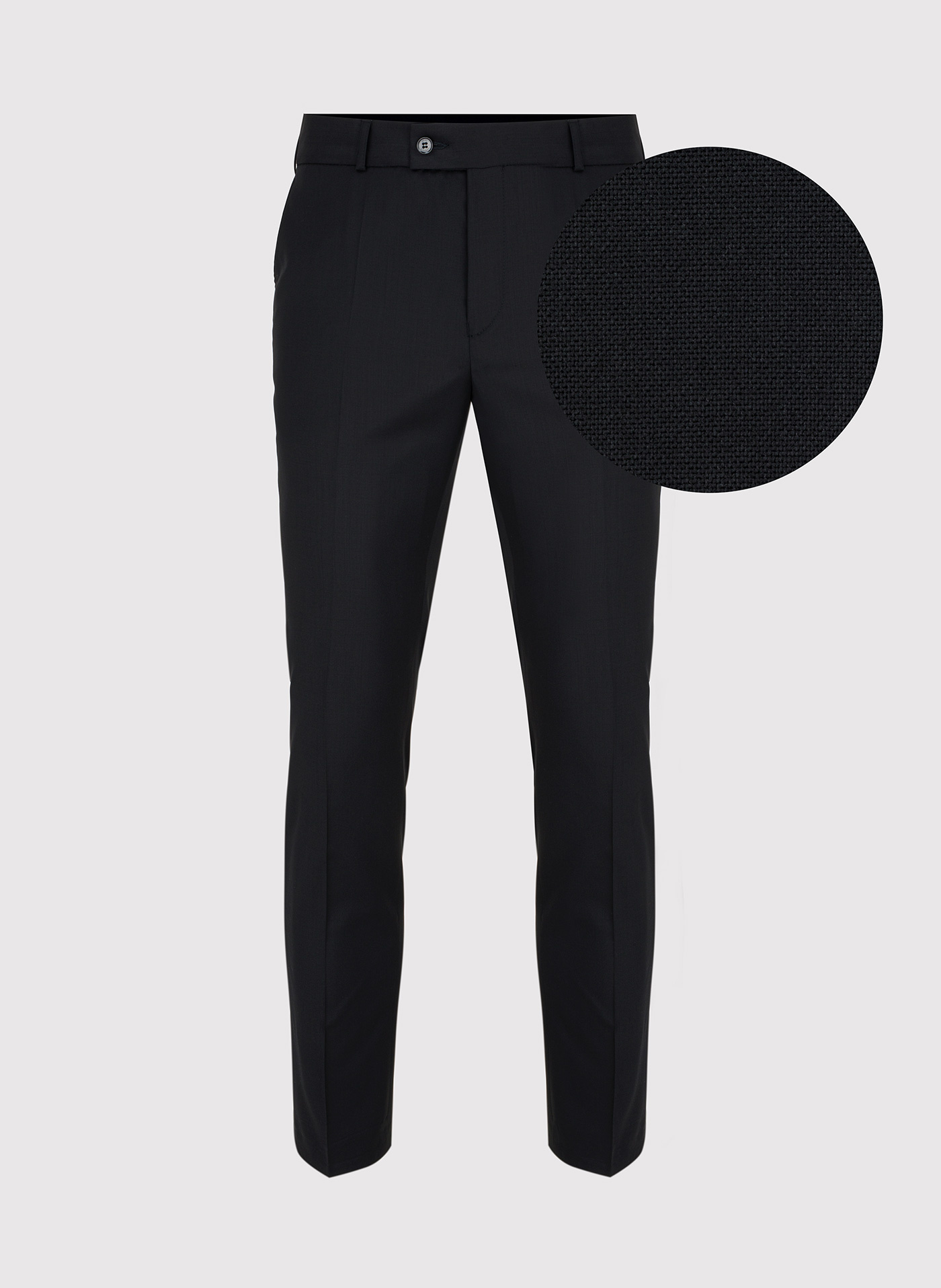 PAKO LORENTE - Gładki czarny garnitur męski - Pako Lorente