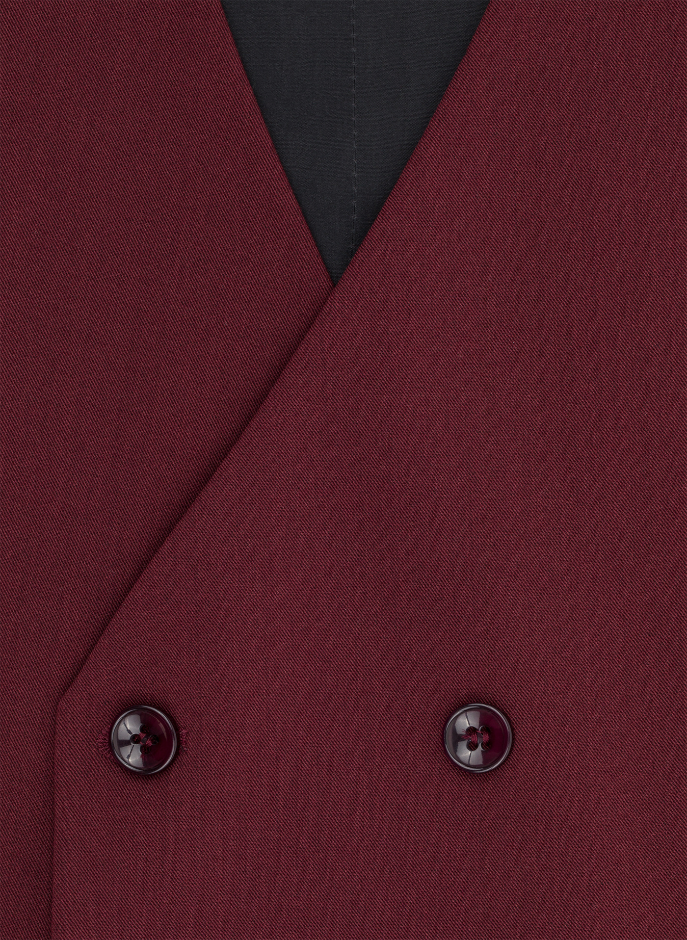 PAKO LORENTE - Bordowa dwurzędowa kamizelka męska - Pako Lorente