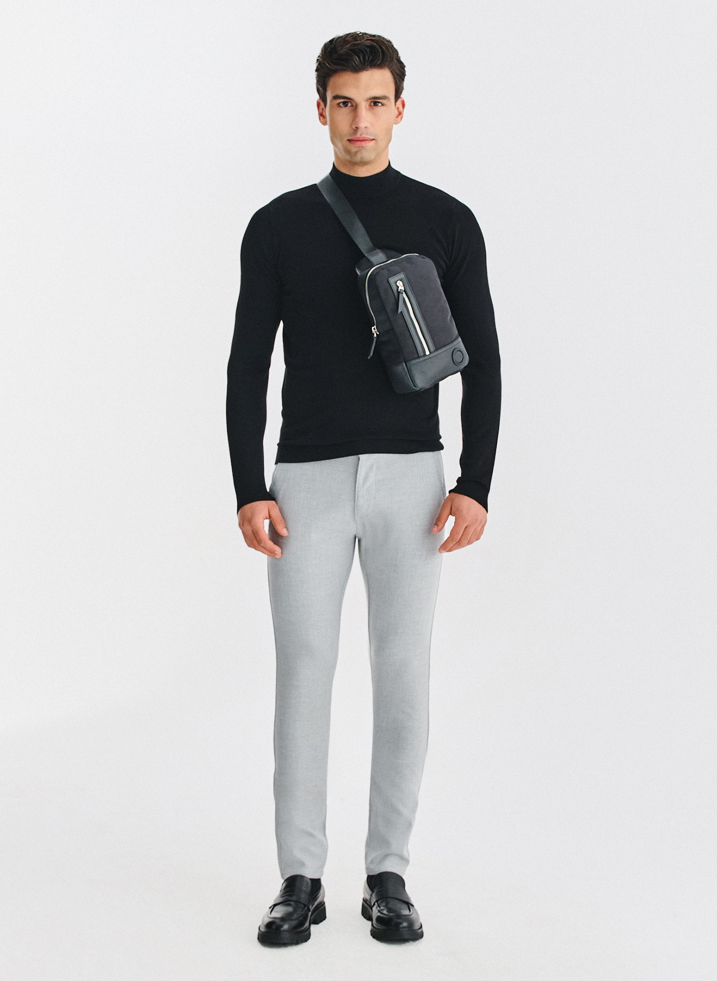 PAKO LORENTE - Szare spodnie męskie - Pako Lorente