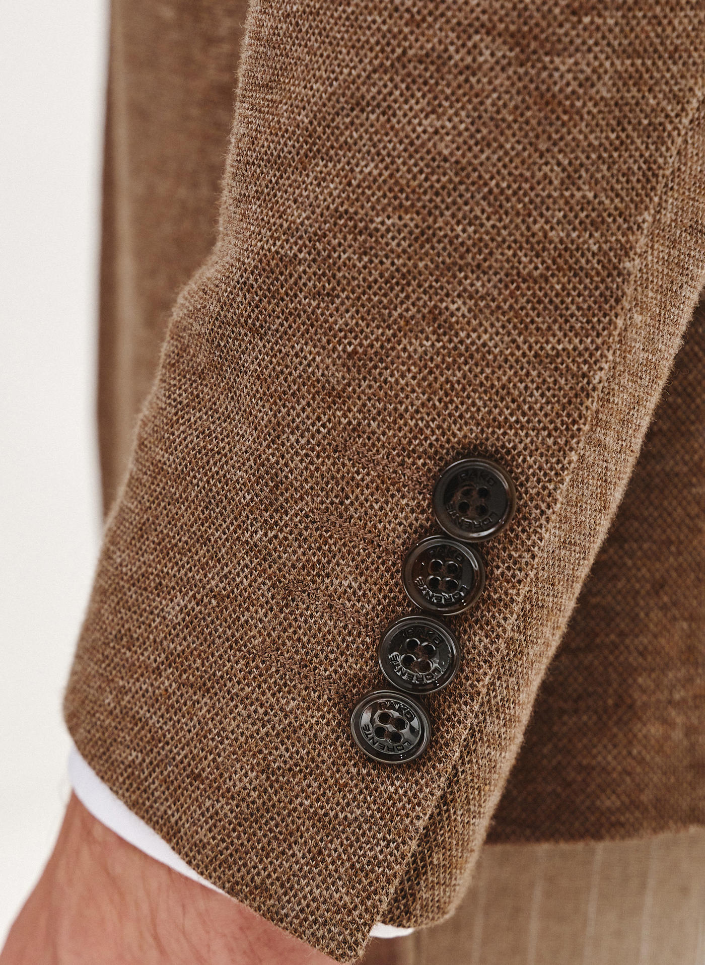 PAKO LORENTE - Brązowa marynarka z dzianiny - Pako Lorente