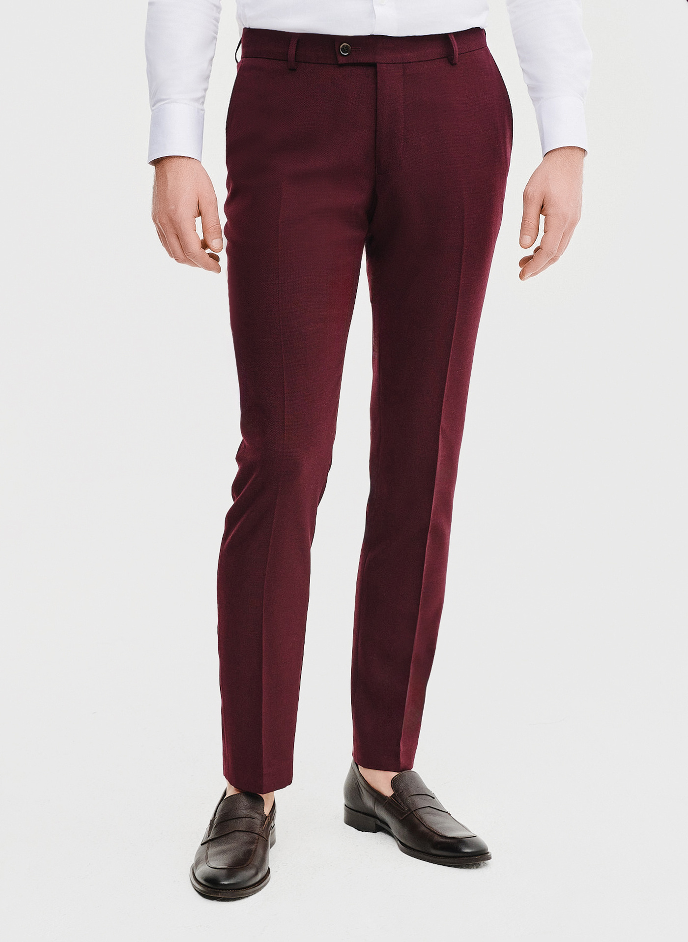 Spodnie garniturowe w kolorze bordowym - Pako Lorente