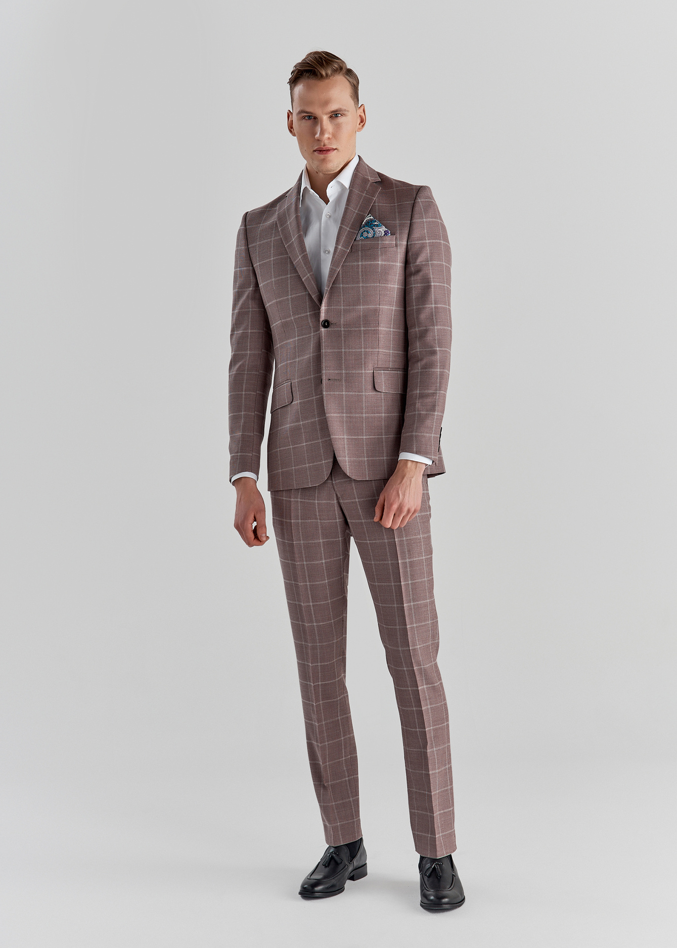 Różowe spodnie garniturowe P22SP-6G-019-W-S - Pako Lorente