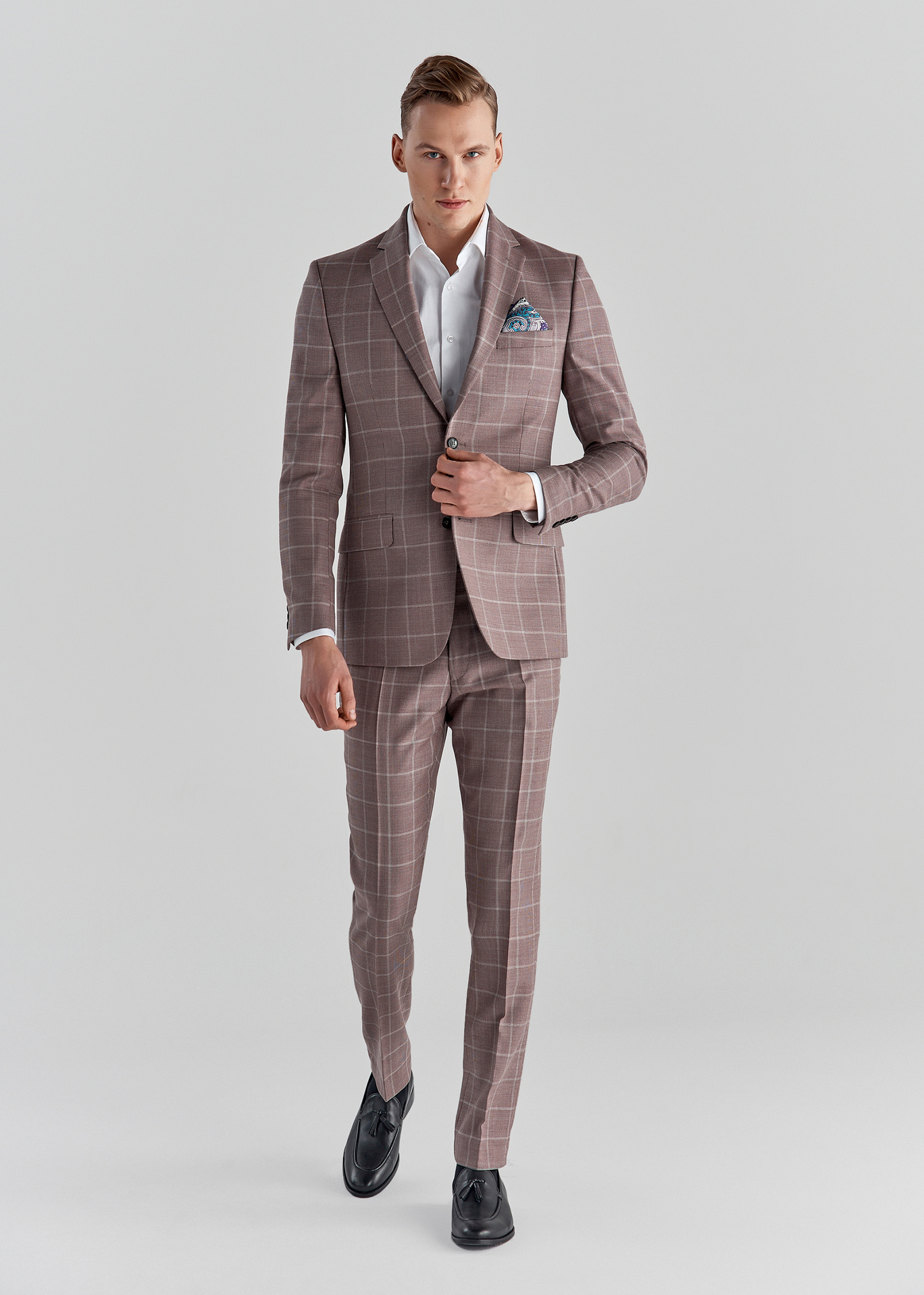 Różowe spodnie garniturowe P22SP-6G-019-W-S - Pako Lorente