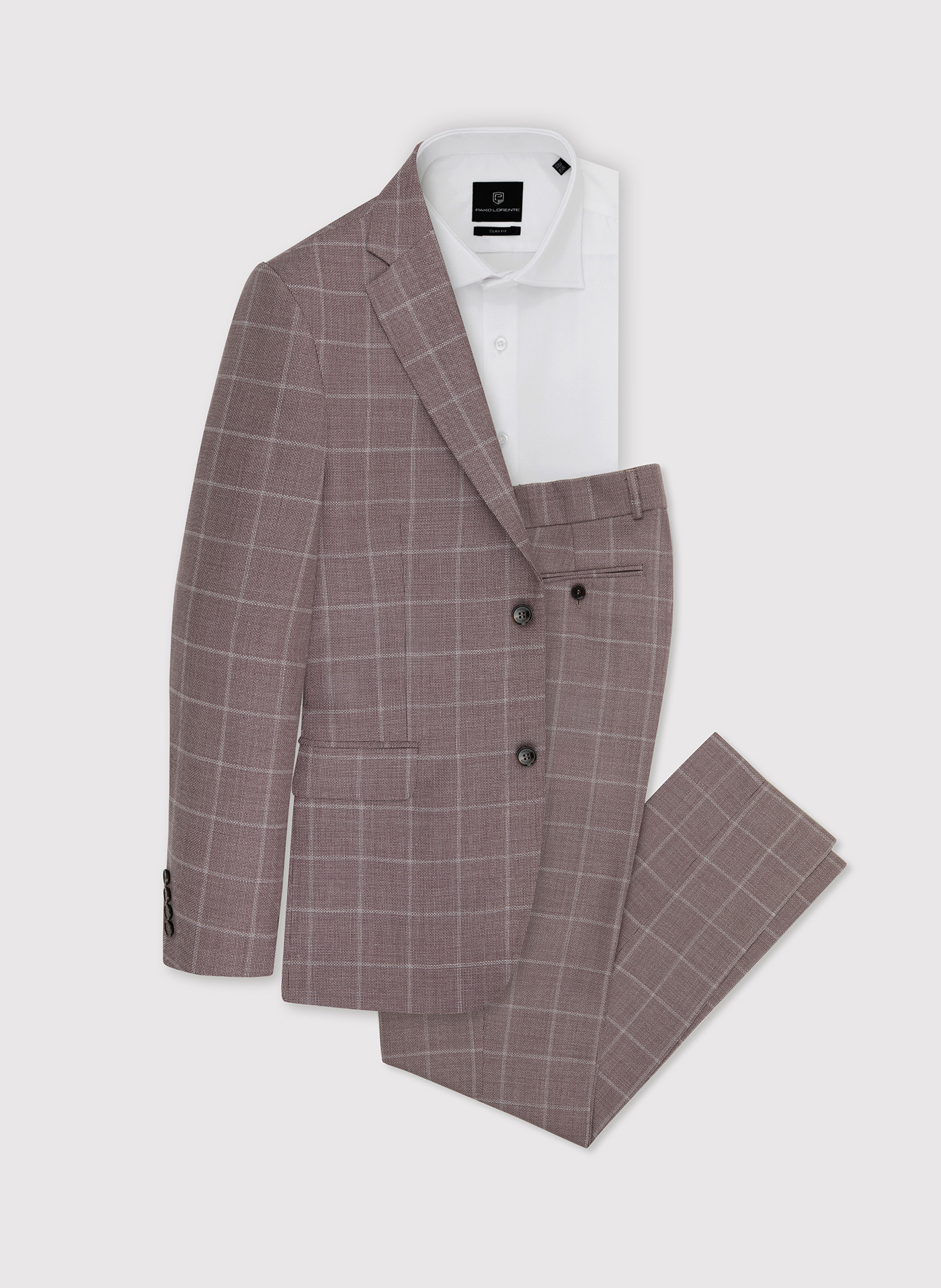 Różowe spodnie garniturowe P22SP-6G-019-W-S - Pako Lorente