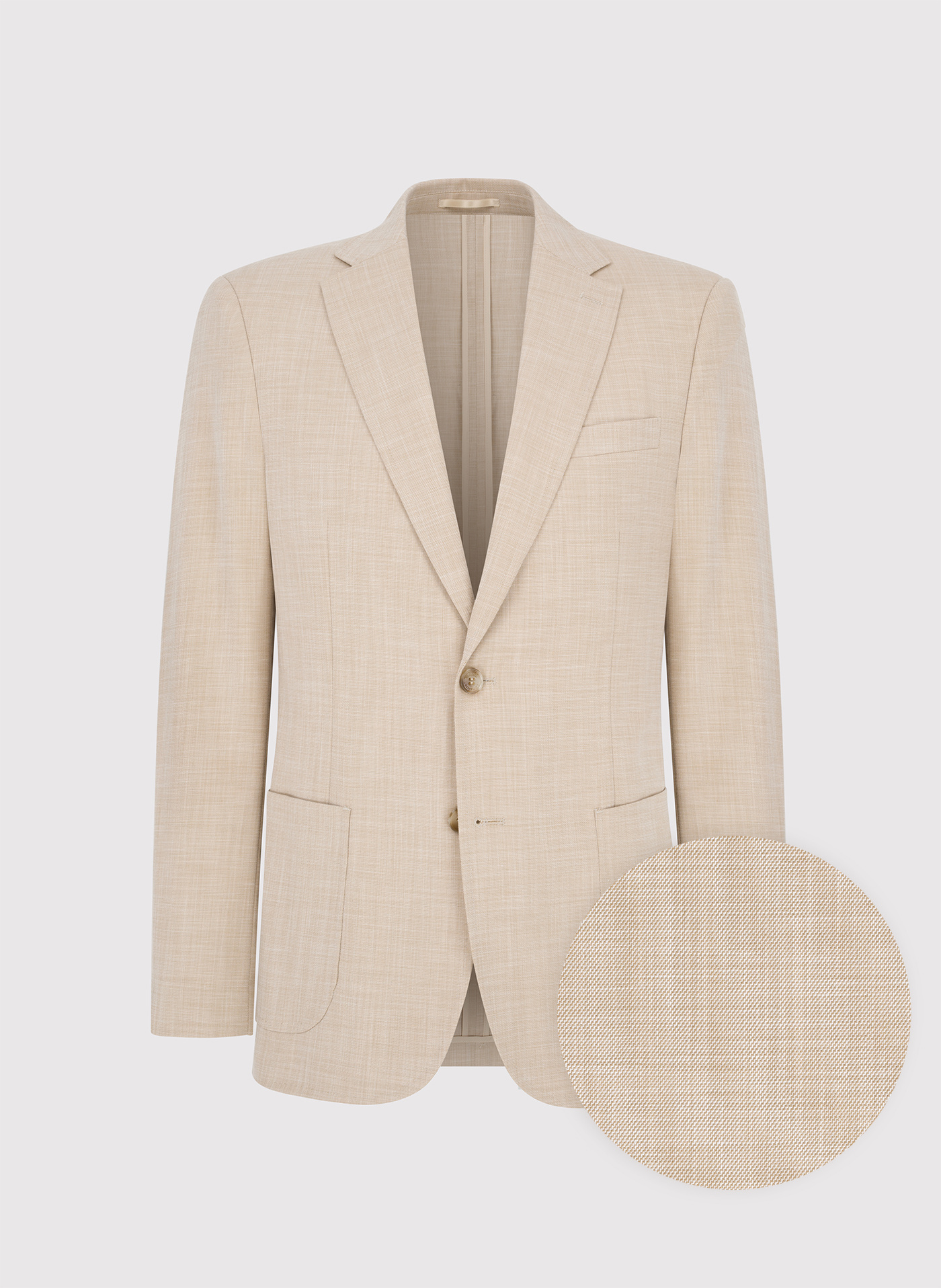 Casualowa marynarka męska w kolorze beżowym - Pako Lorente