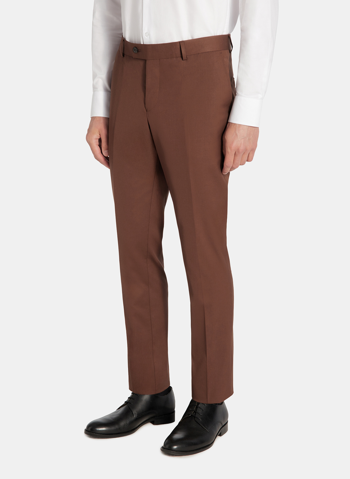 Spodnie garniturowe w kolorze brązowym - Pako Lorente