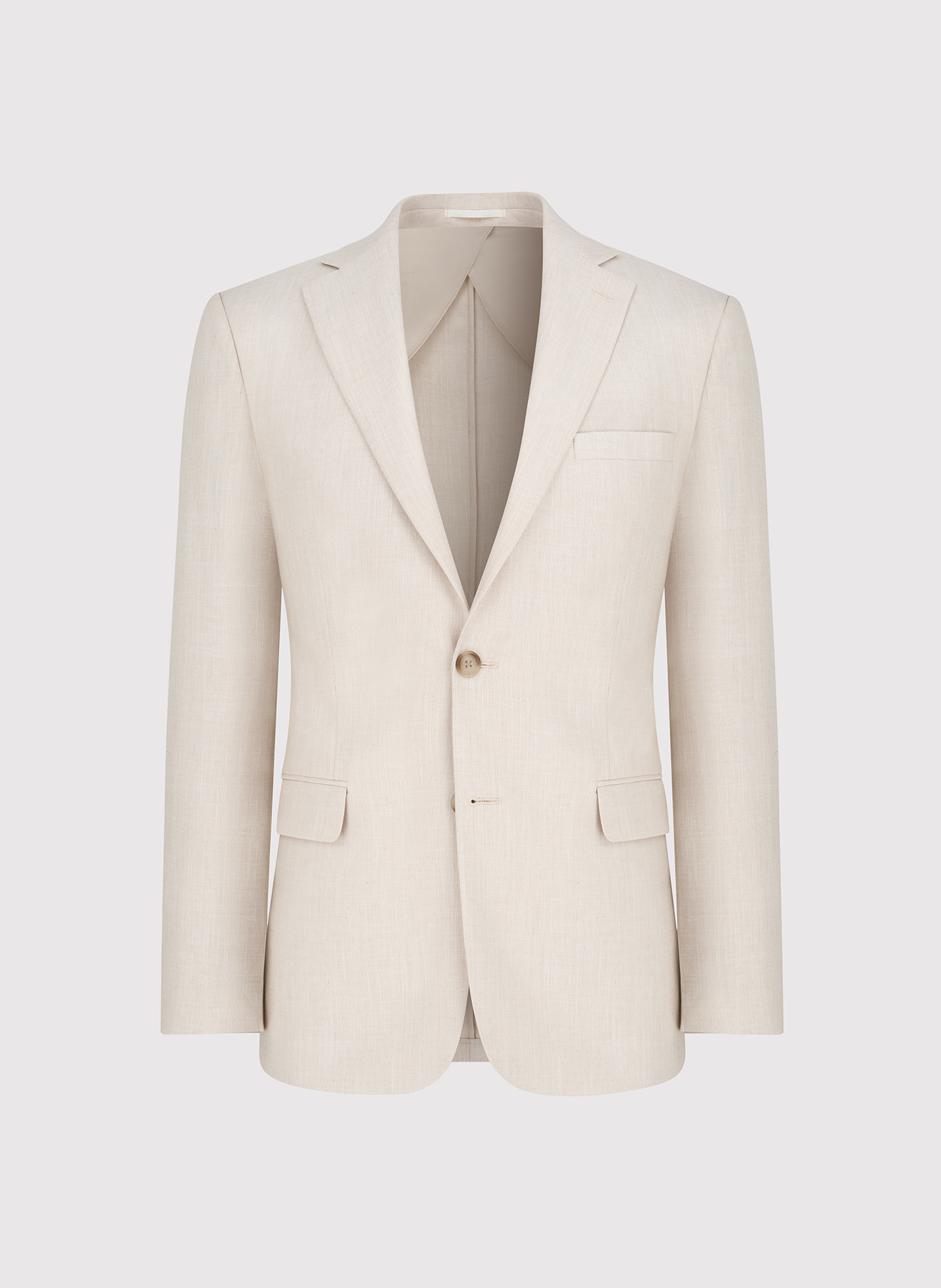 PAO LORENTE - Beżowa marynarka garniturowa z lnem - Pako Lorente