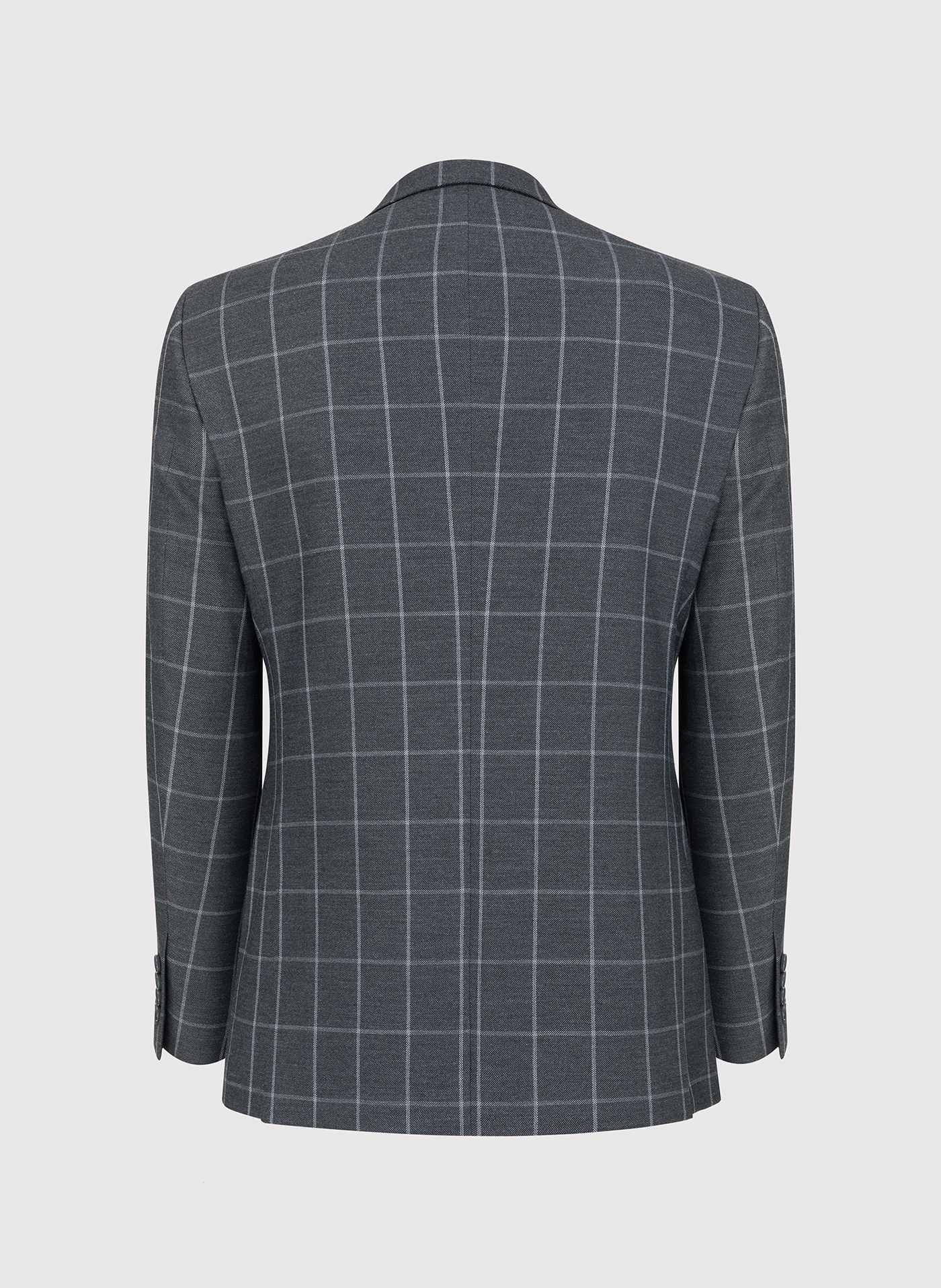 Casualowa szara marynarka w jasną kratę - Pako Lorente