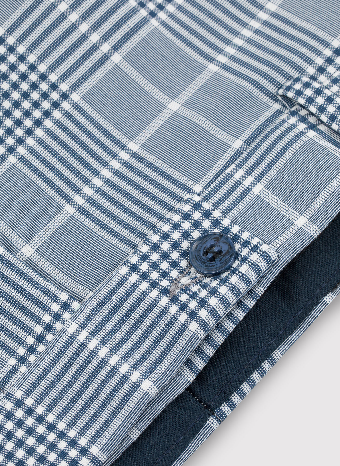 Niebieskie spodnie garniturowe w kratę - Pako Lorente