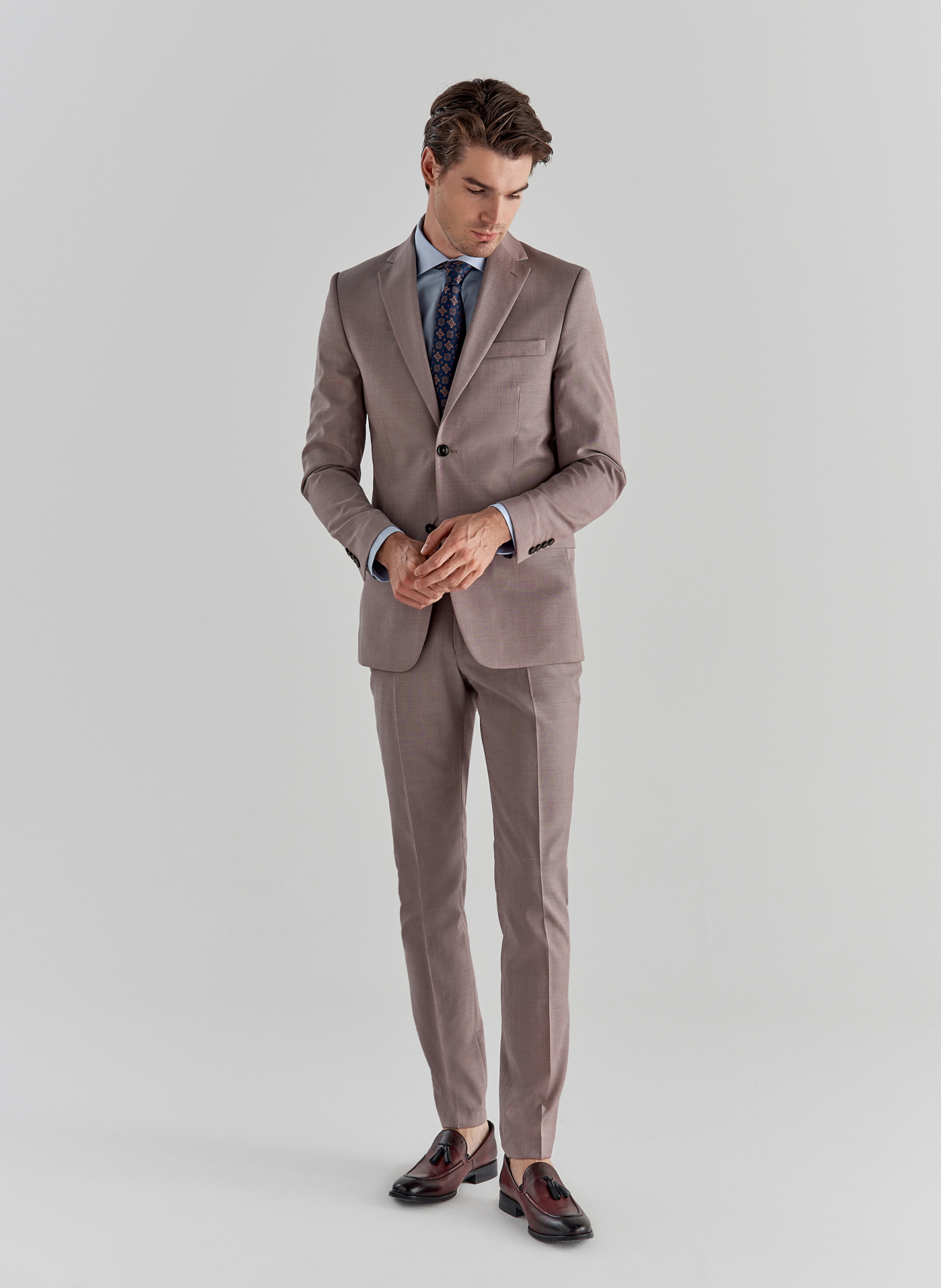 Różowe spodnie garniturowe P22SP-6G-003-W-S - Pako Lorente