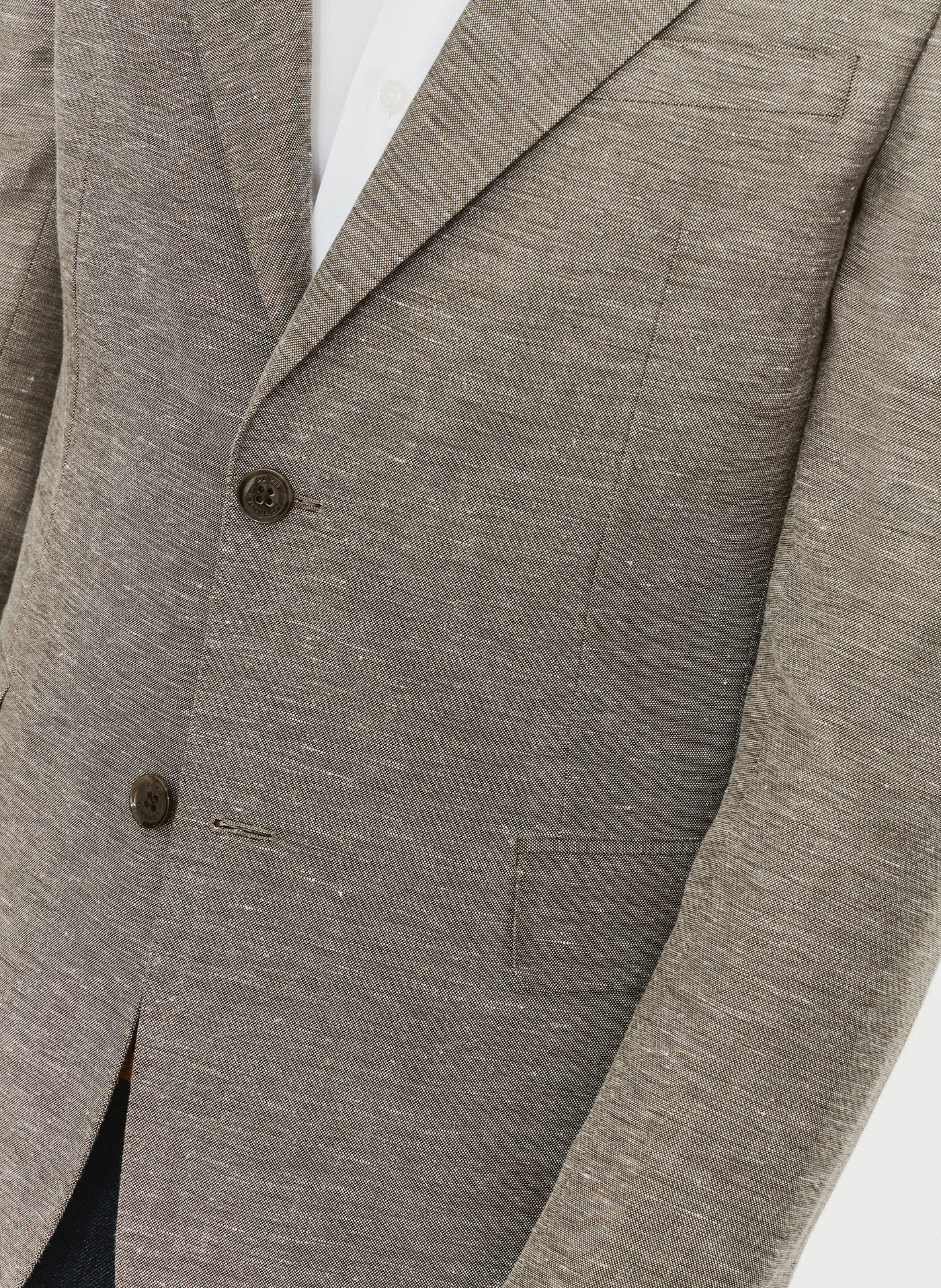 Brązowa marynarka z lnem - Pako Lorente