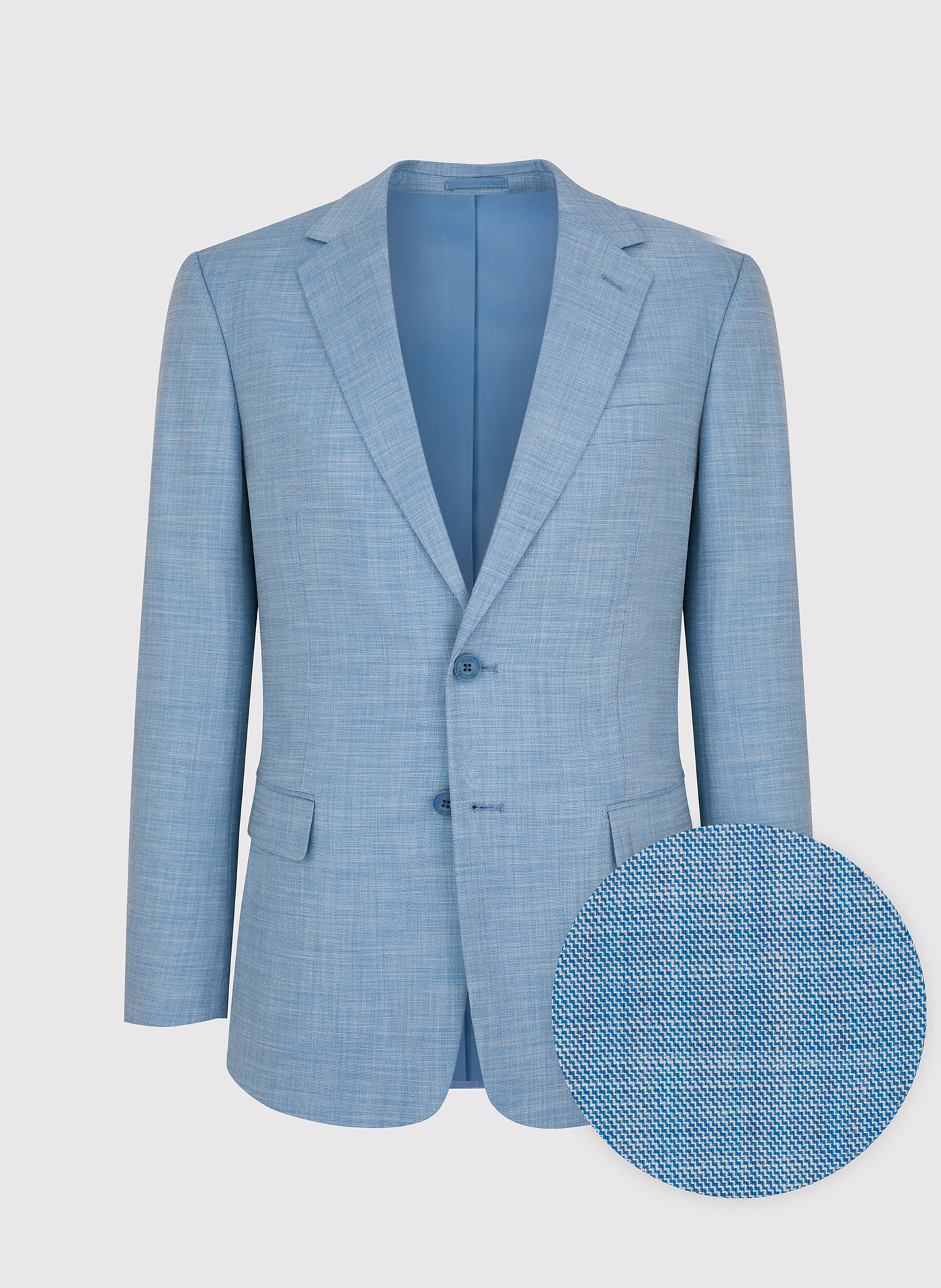 Niebieska męska marynarka garniturowa - Pako Lorente