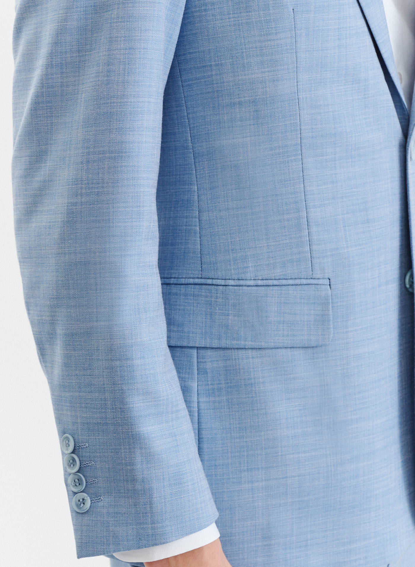 Niebieska męska marynarka garniturowa - Pako Lorente