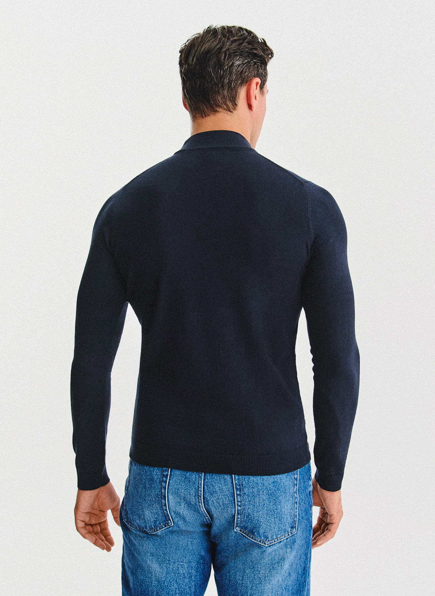 Granatowy półgolf męski - Pako Lorente