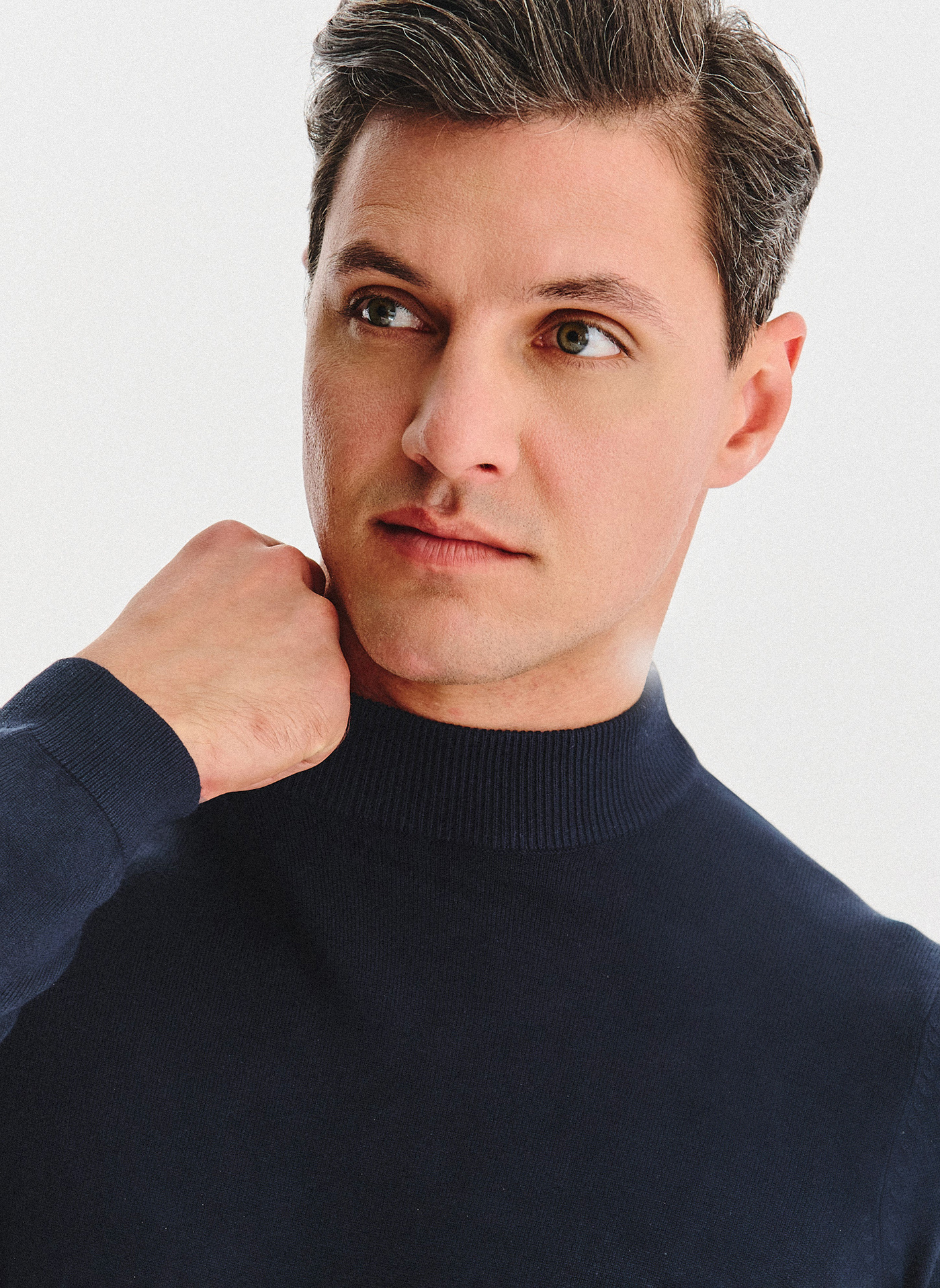 Granatowy półgolf męski - Pako Lorente