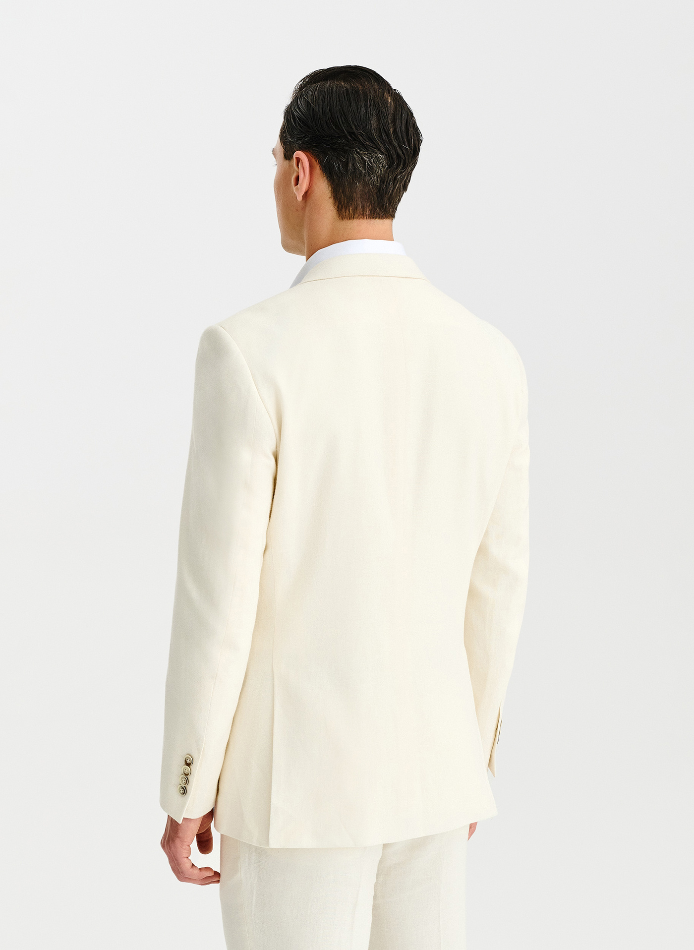 PAKO LORENTE - Beżowa marynarka garniturowa z lnem - Pako Lorente