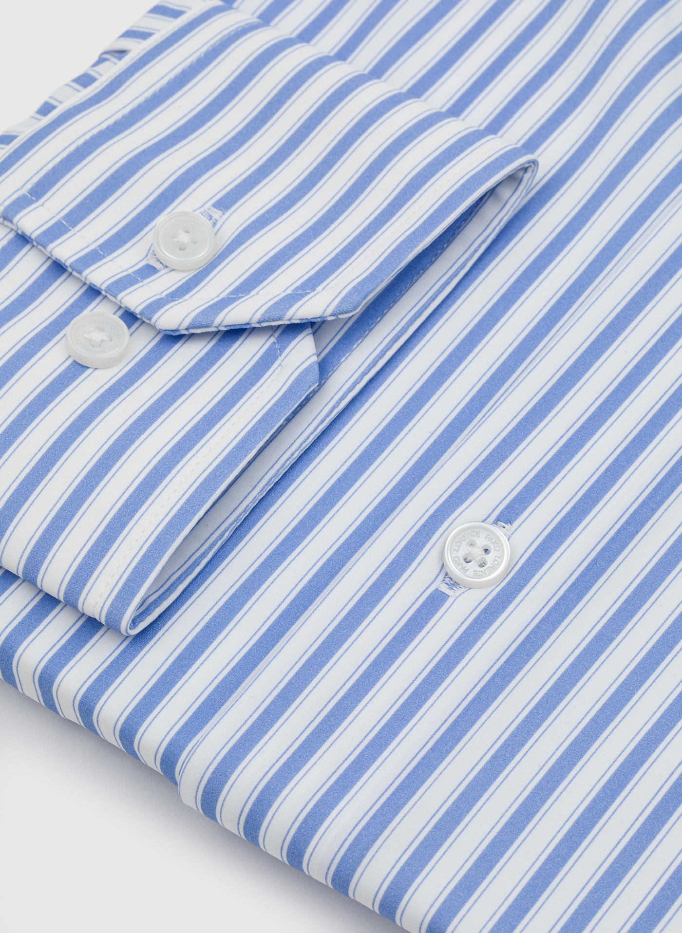 PAKO LORENTE - Dzianinowa koszula męska w prążek - Pako Lorente