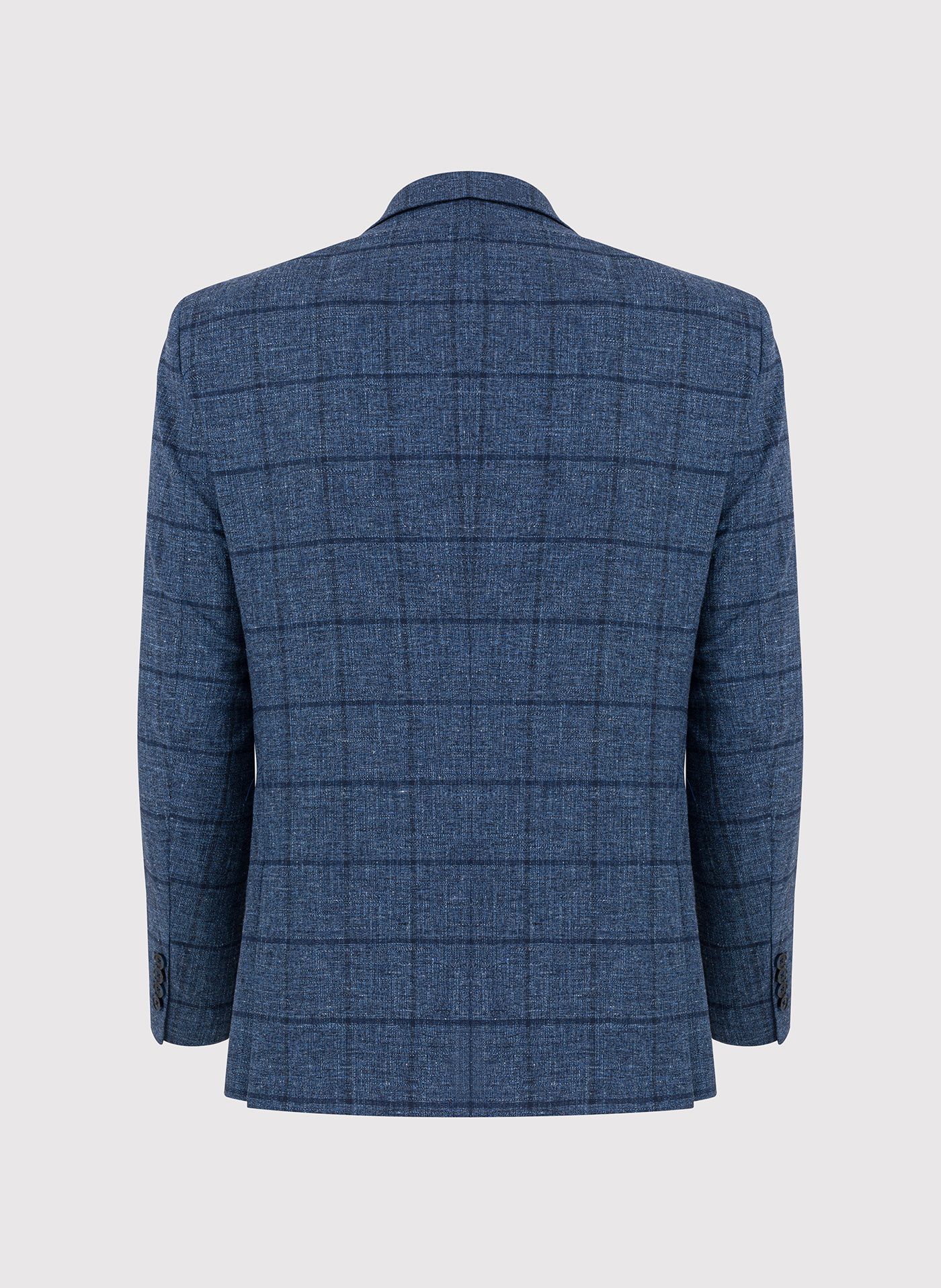 Granatowa marynarka męska w kratkę - Pako Lorente