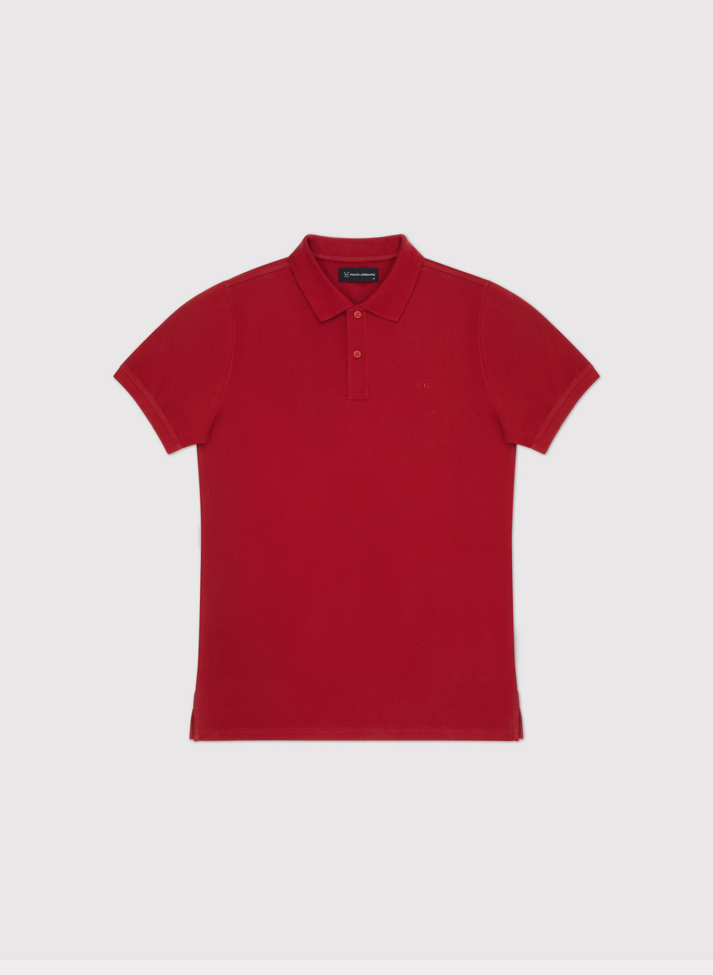 Gładki t-shirt polo w czerwonym kolorze - Pako Lorente