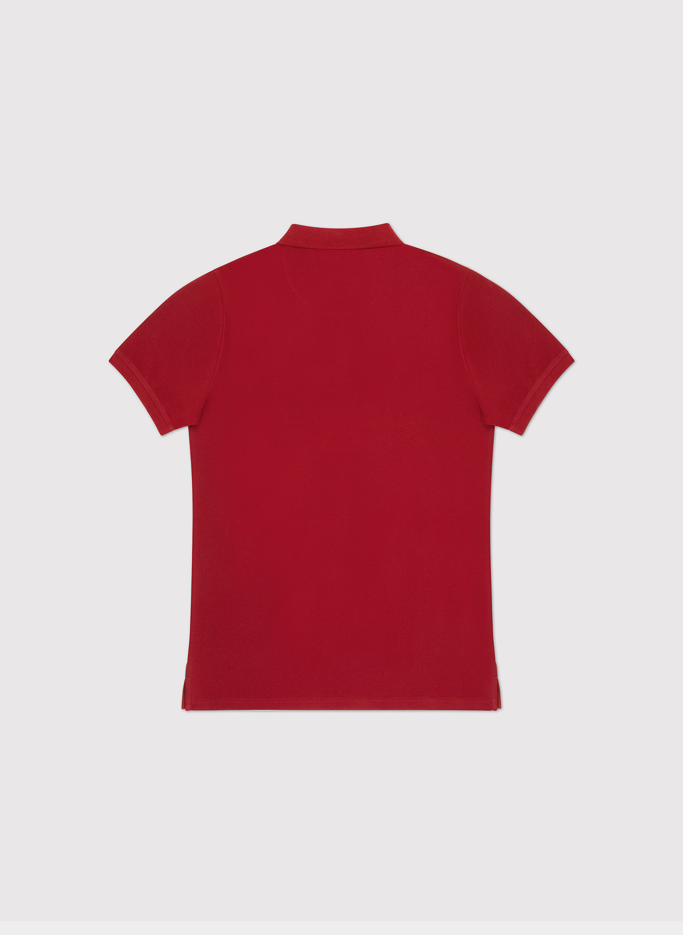 Gładki t-shirt polo w czerwonym kolorze - Pako Lorente