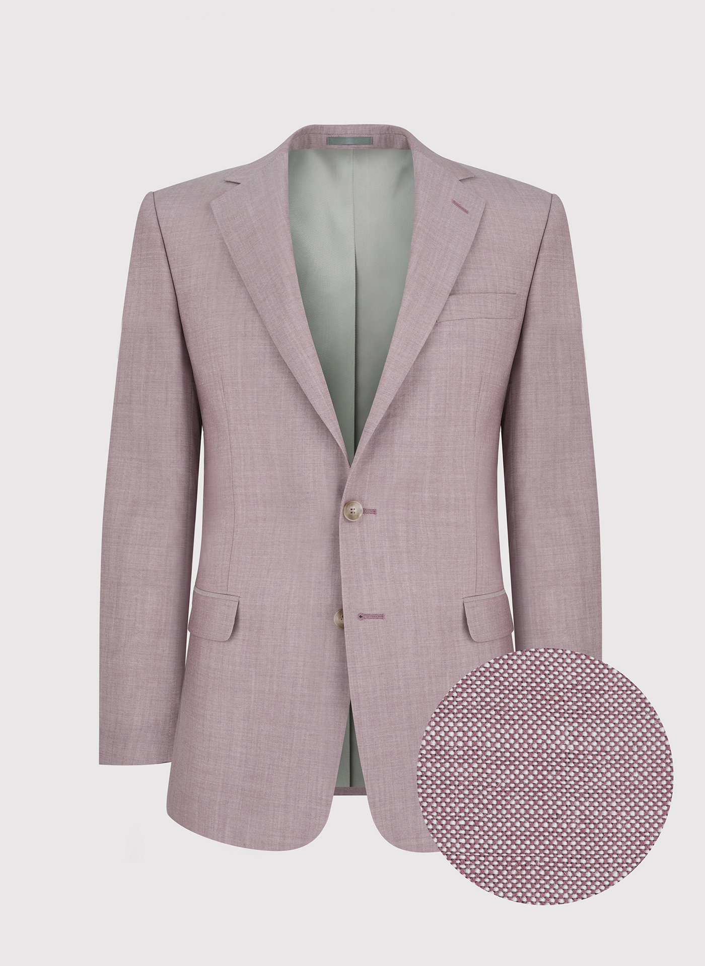 Gładka różowa marynarka garniturowa męska - Pako Lorente