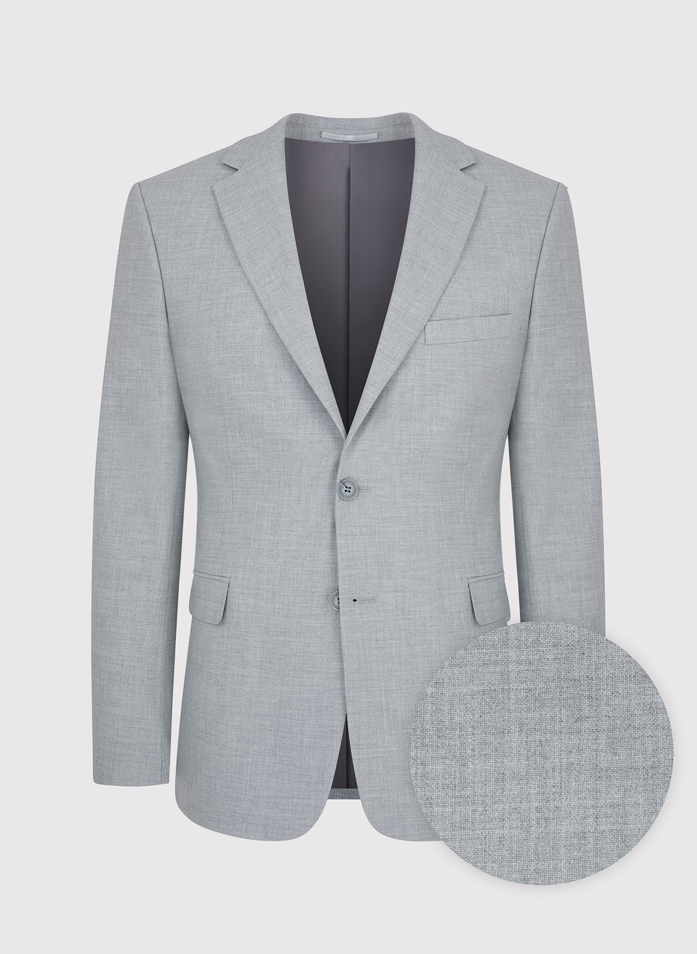 Męska jasnoszara marynarka garniturowa - Pako Lorente