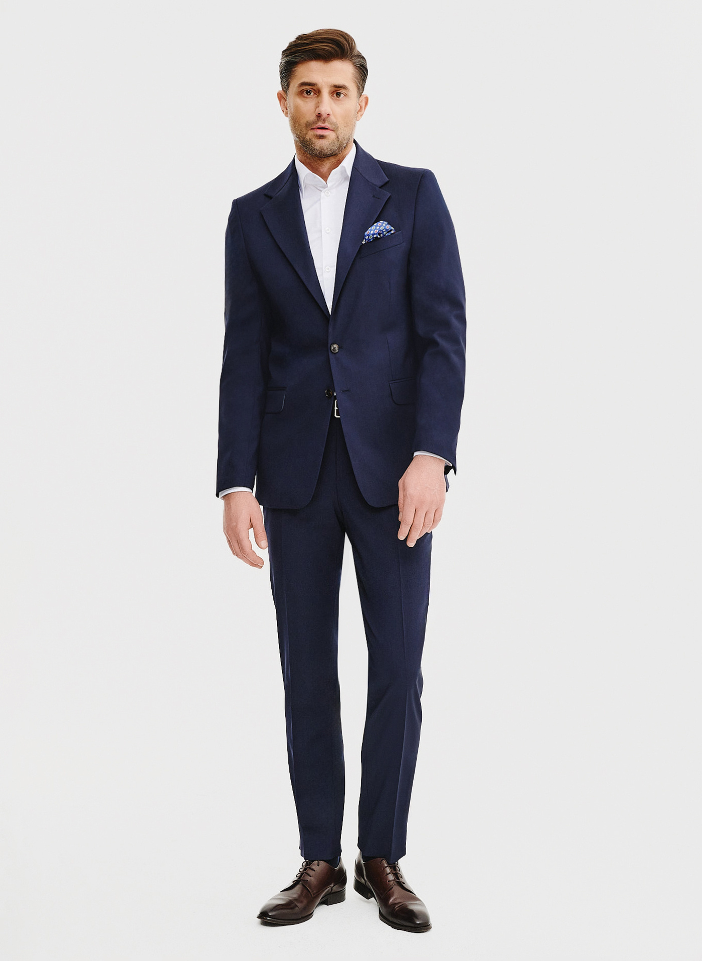 Wełniana marynarka garniturowa w kolorze granatowym - Pako Lorente