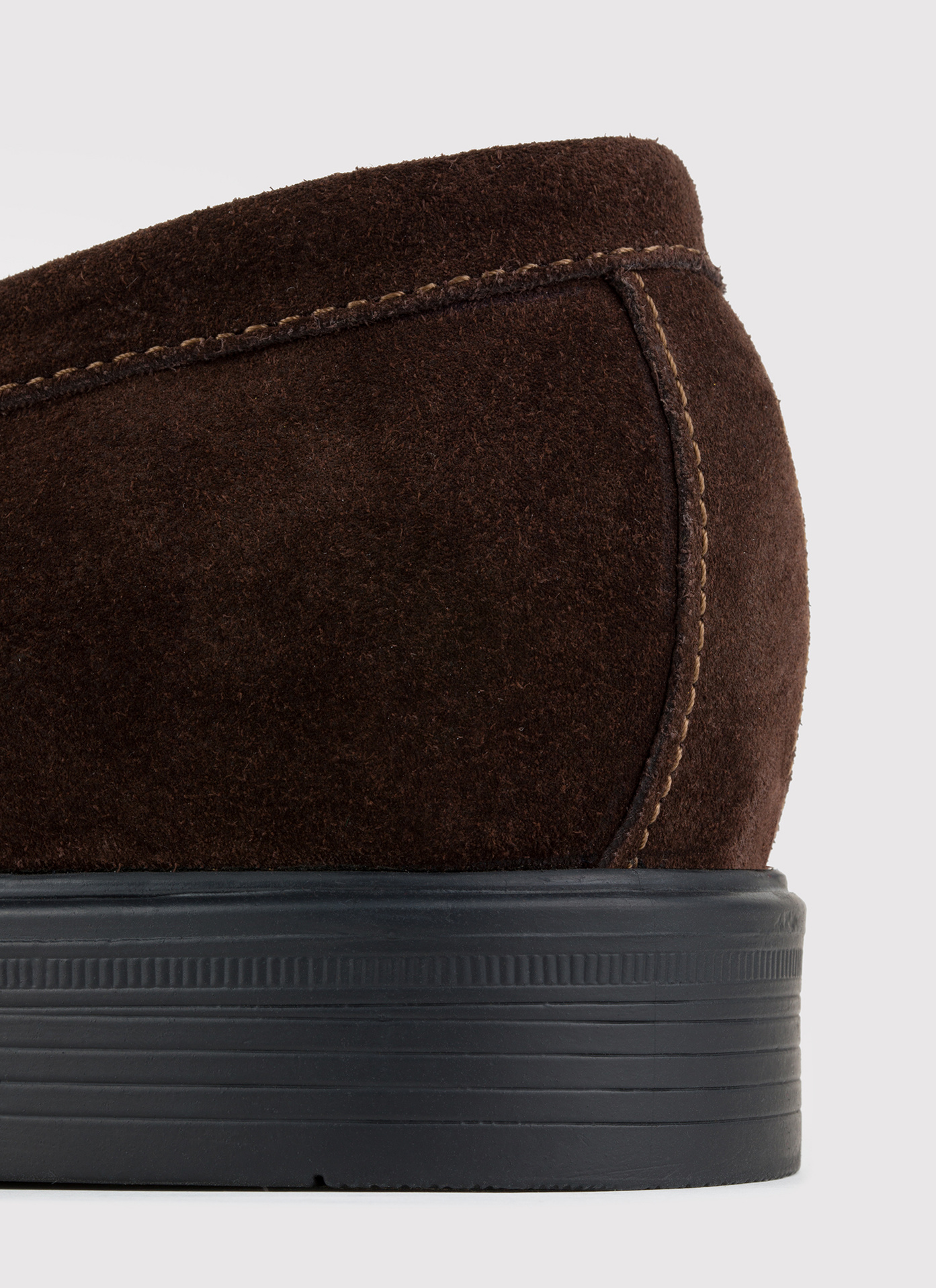 Brązowe zamszowe mokasyny męskie - Pako Lorente