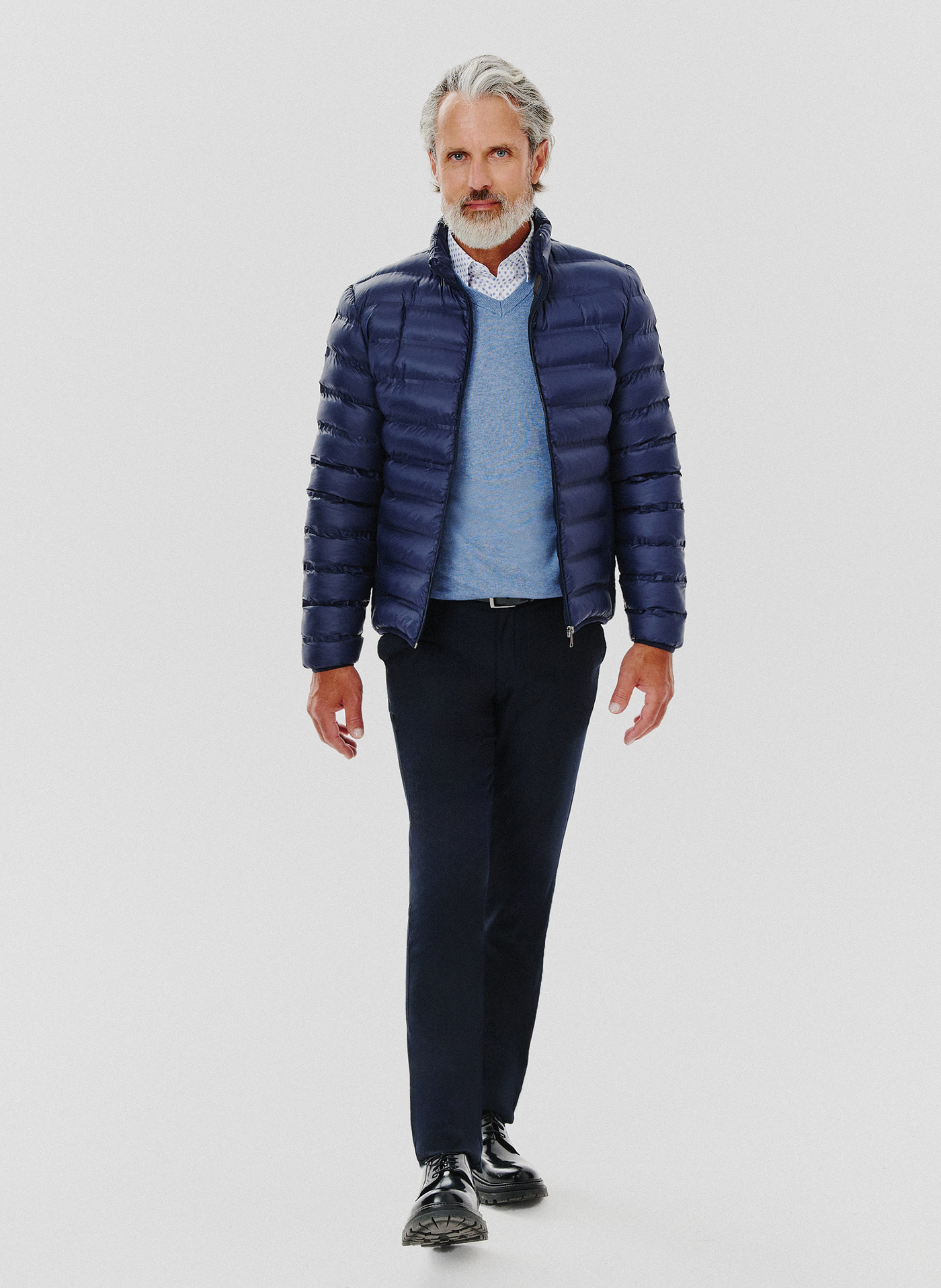 Krótka pikowana kurtka w kolorze granatowym - Pako Lorente