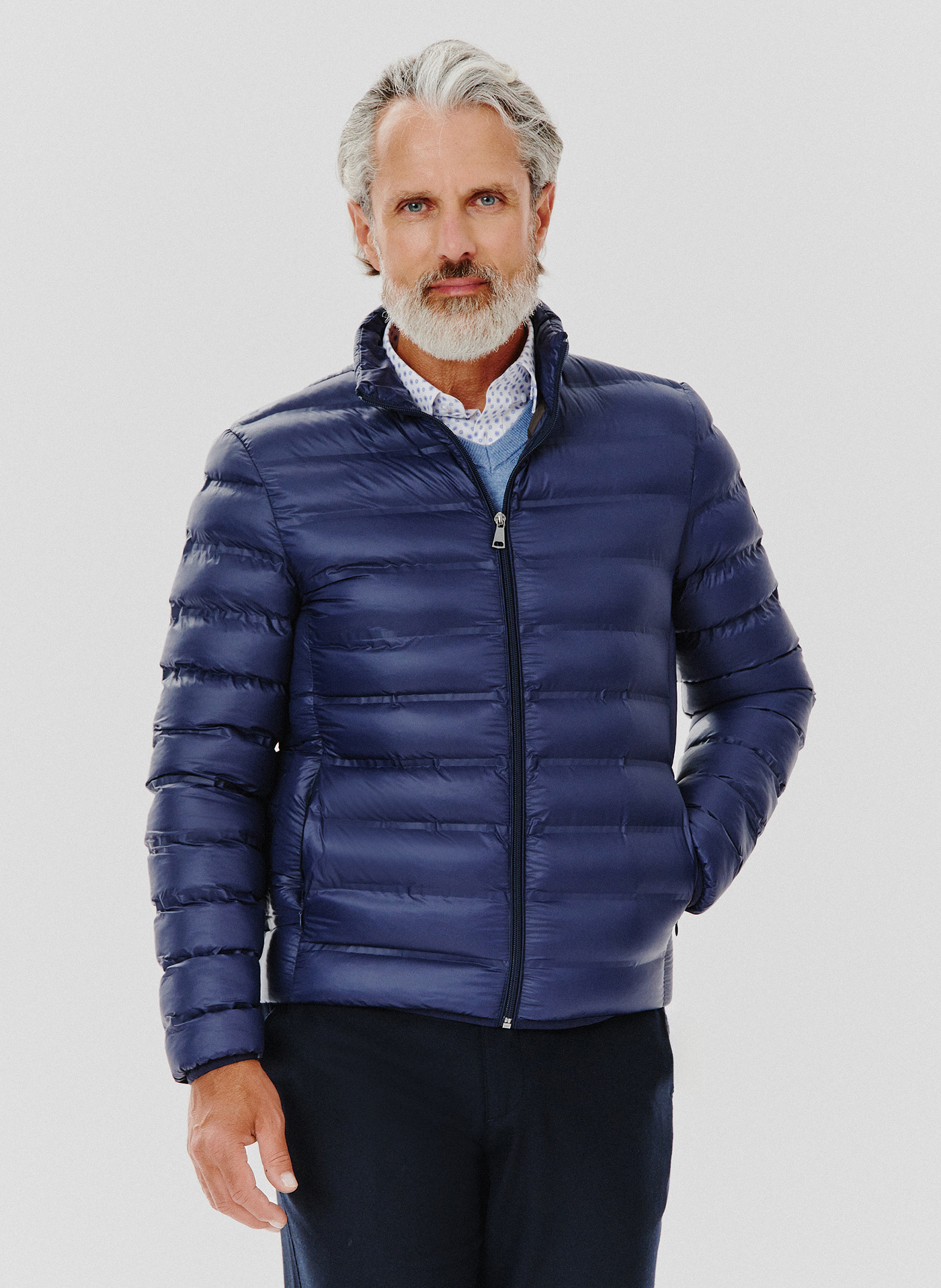 Krótka pikowana kurtka w kolorze granatowym - Pako Lorente