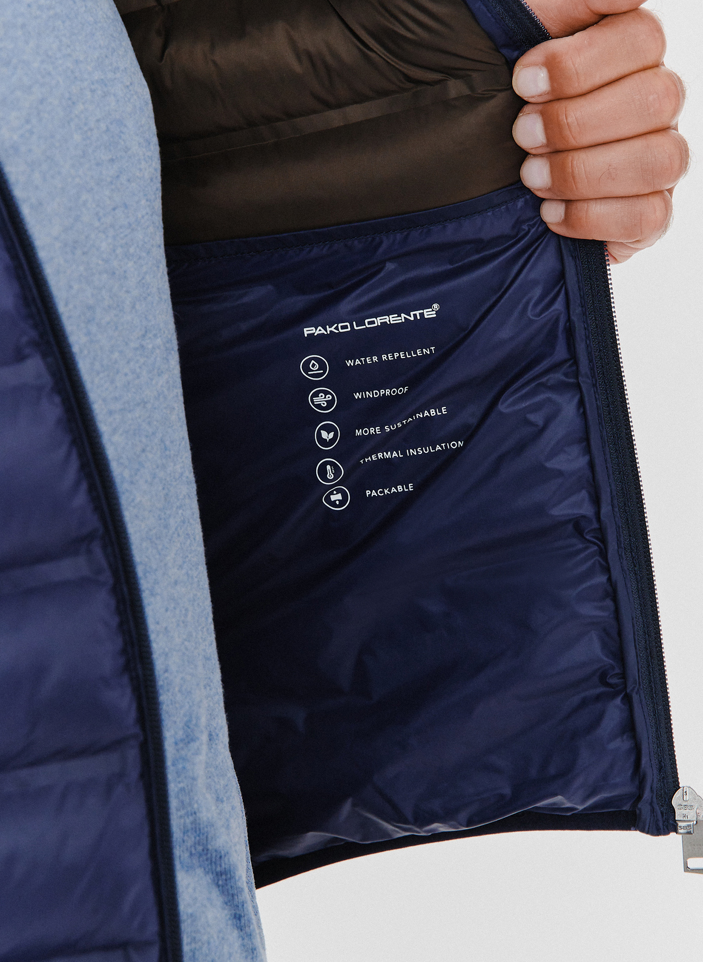 Krótka pikowana kurtka w kolorze granatowym - Pako Lorente