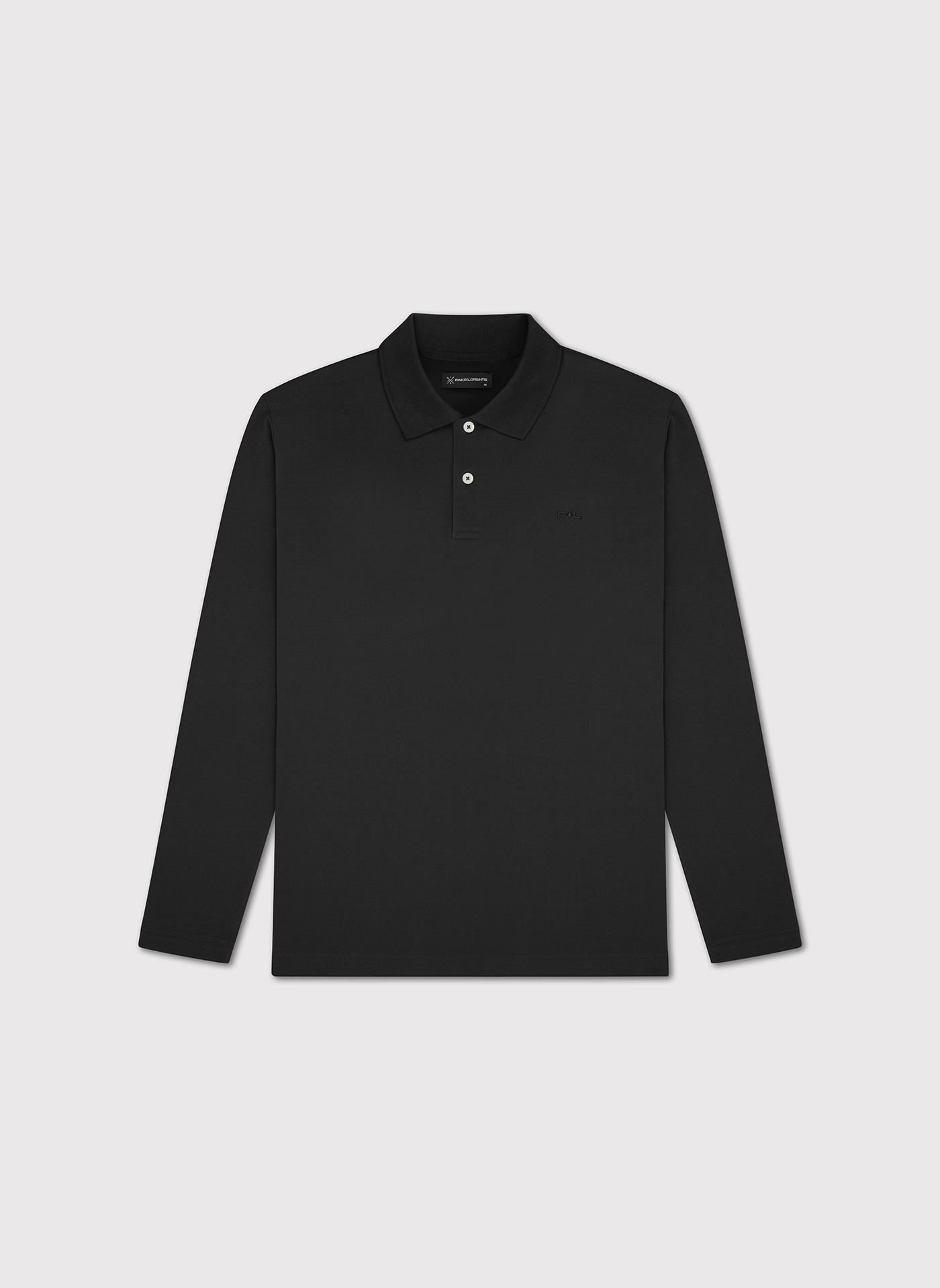 Czarne polo longsleeve - Pako Lorente