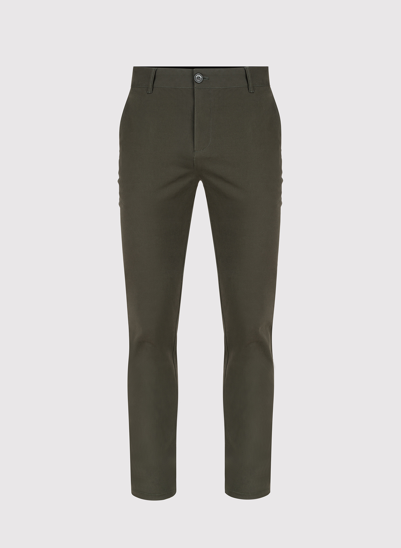 Gładkie spodnie męskie w kolorze zielonym - Pako Lorente