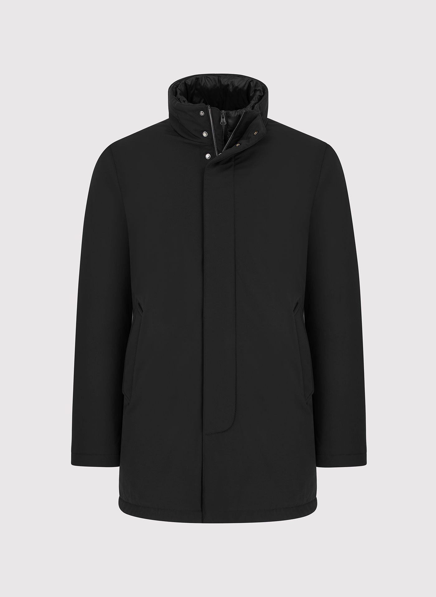 PAKO LORENTE - Czarna kurtka z odpinanym kołnierzem - Pako Lorente