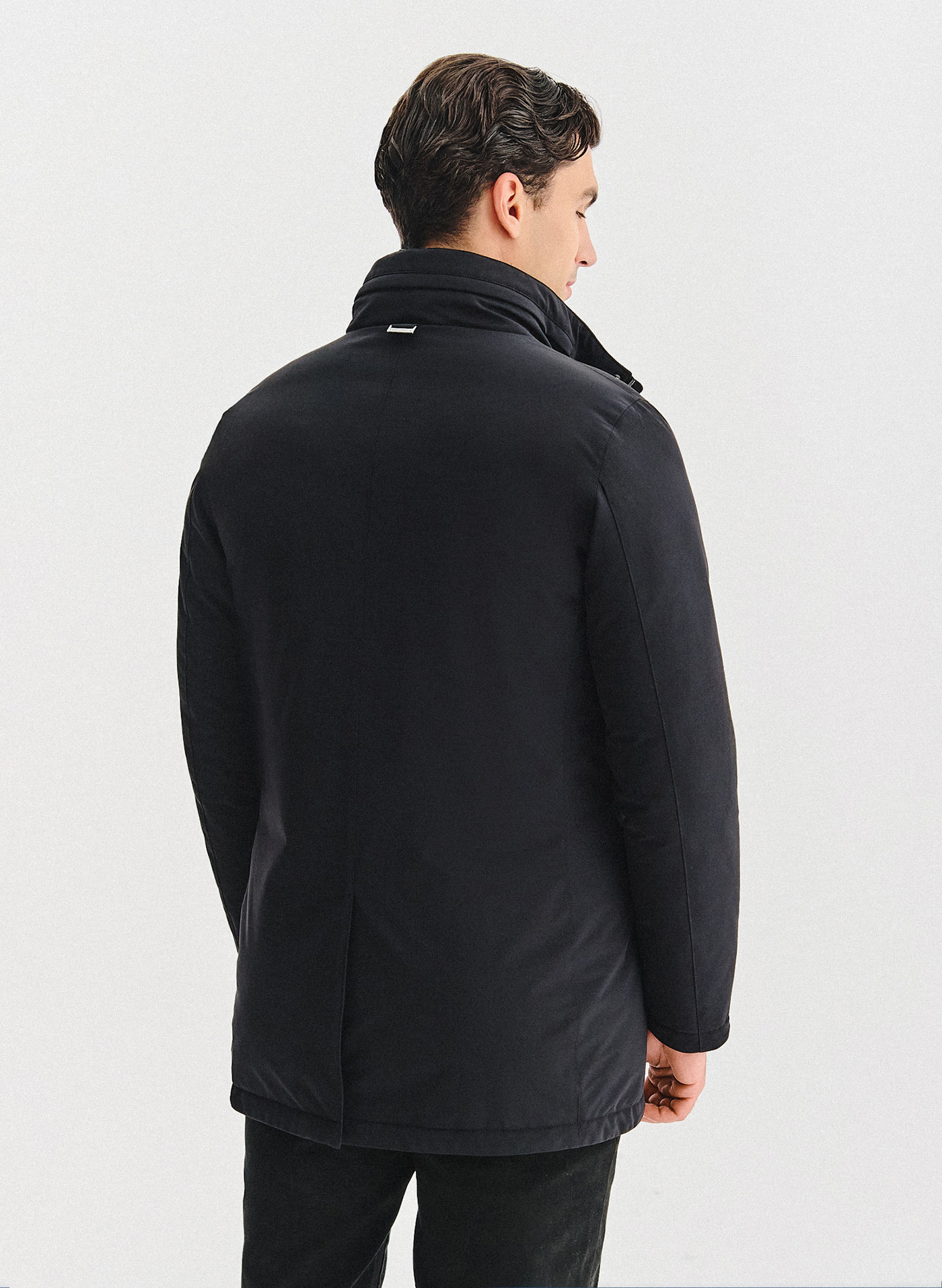 PAKO LORENTE - Czarna kurtka z odpinanym kołnierzem - Pako Lorente