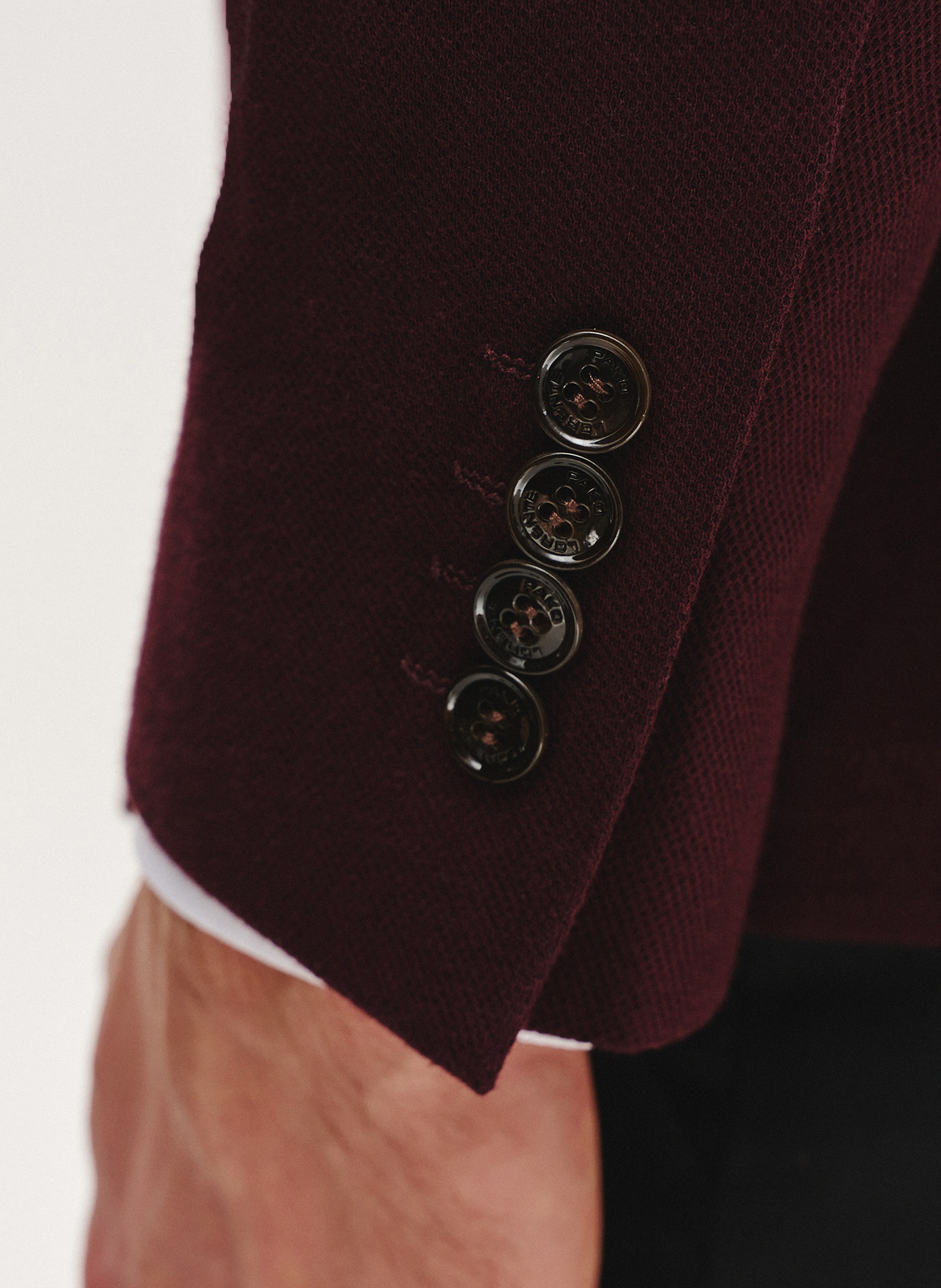 Dzianinowa marynarka w kolorze bordowym - Pako Lorente