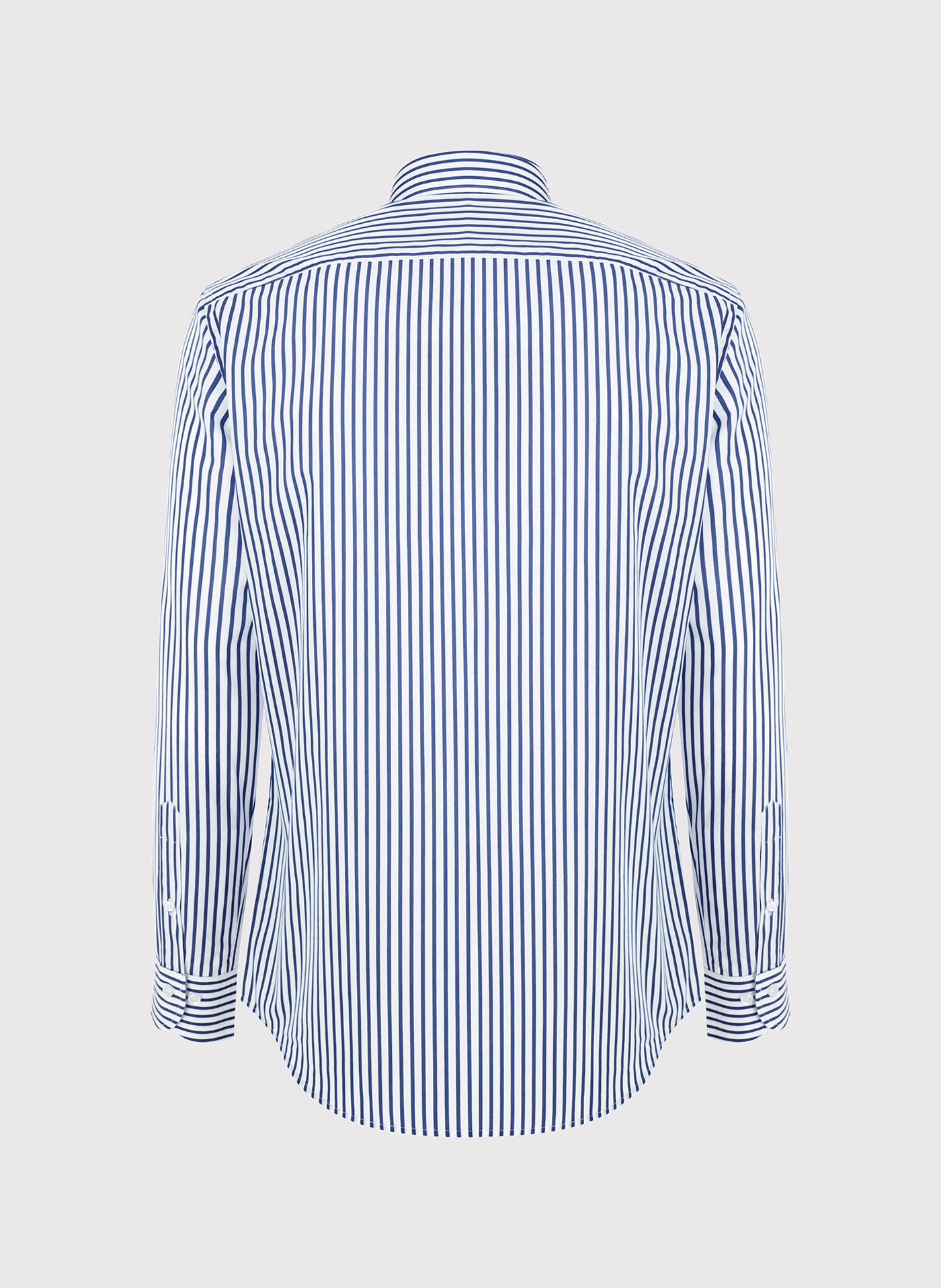 Bawełniana koszula męska w granatowe paski - Pako Lorente