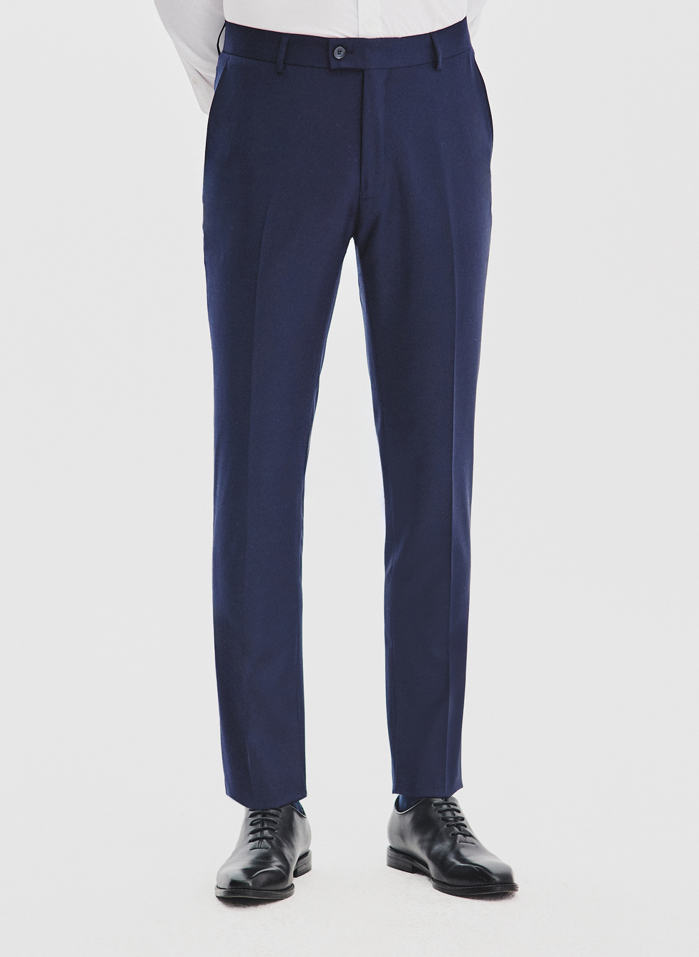 PAKO LORENTE - Granatowy garnitur męski z wełną - Pako Lorente