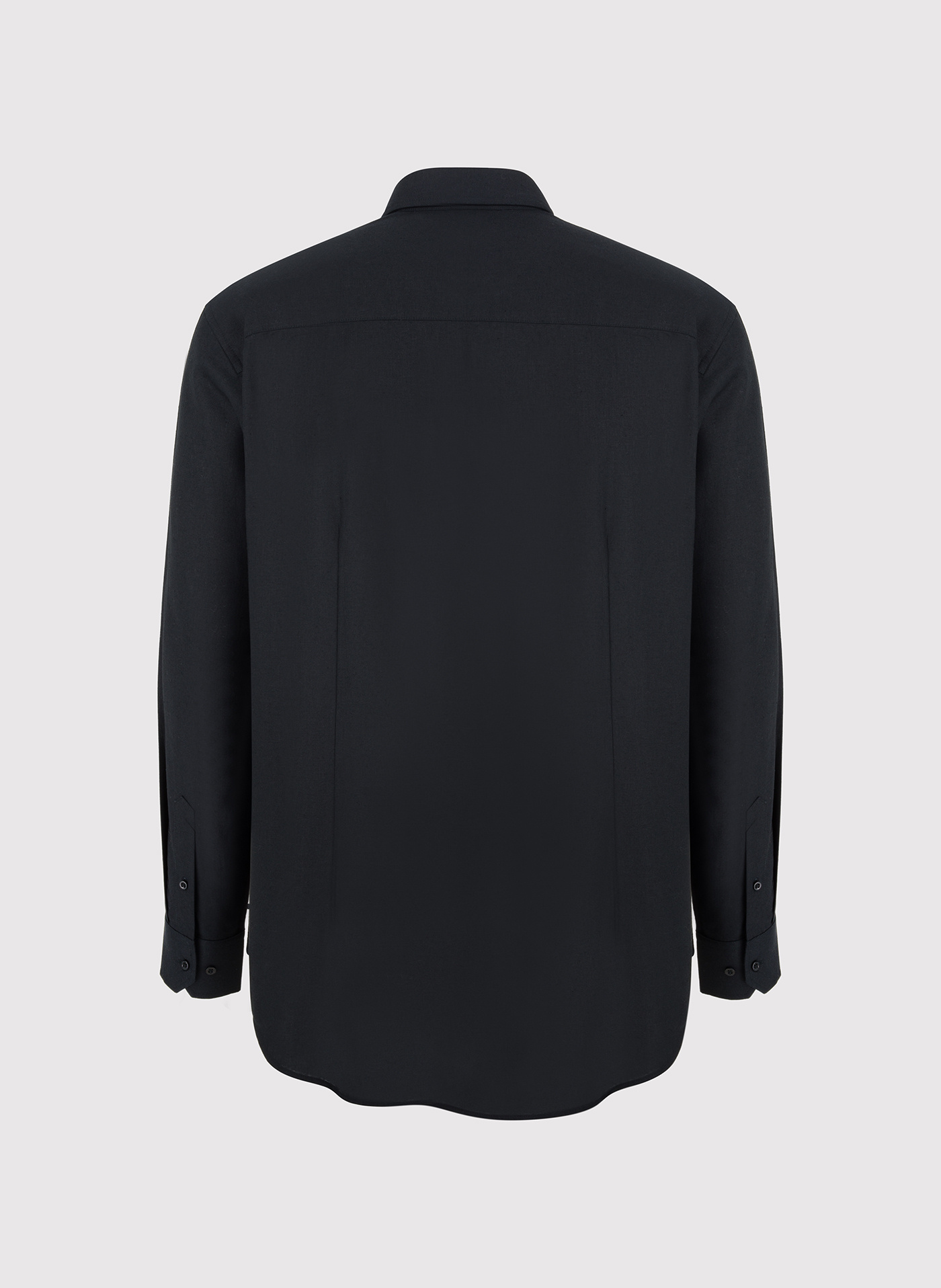 Czarna koszula z lnu i bawełny - Pako Lorente