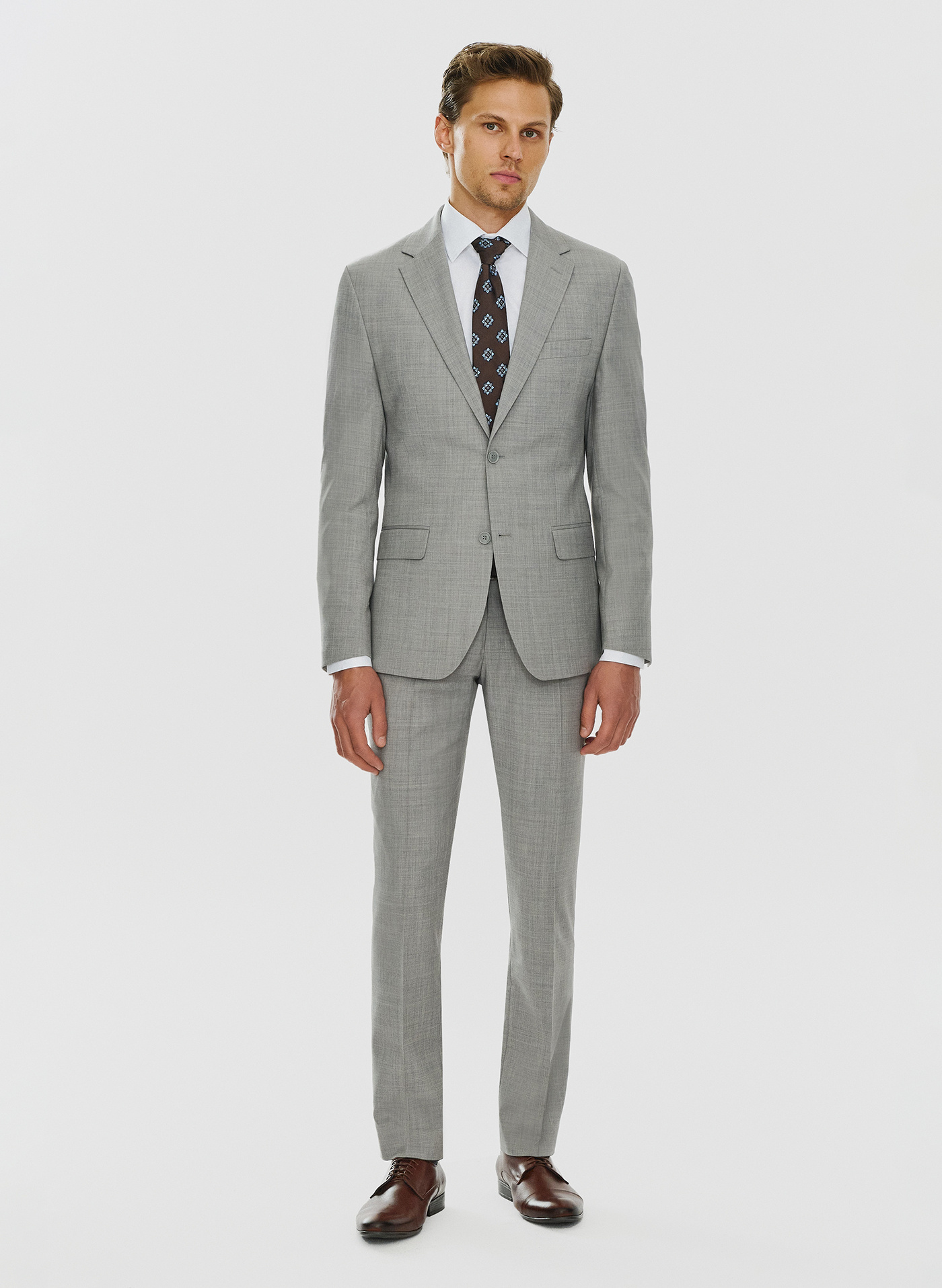 Męska marynarka garniturowa w odcieniu jasnoszarym - Pako Lorente