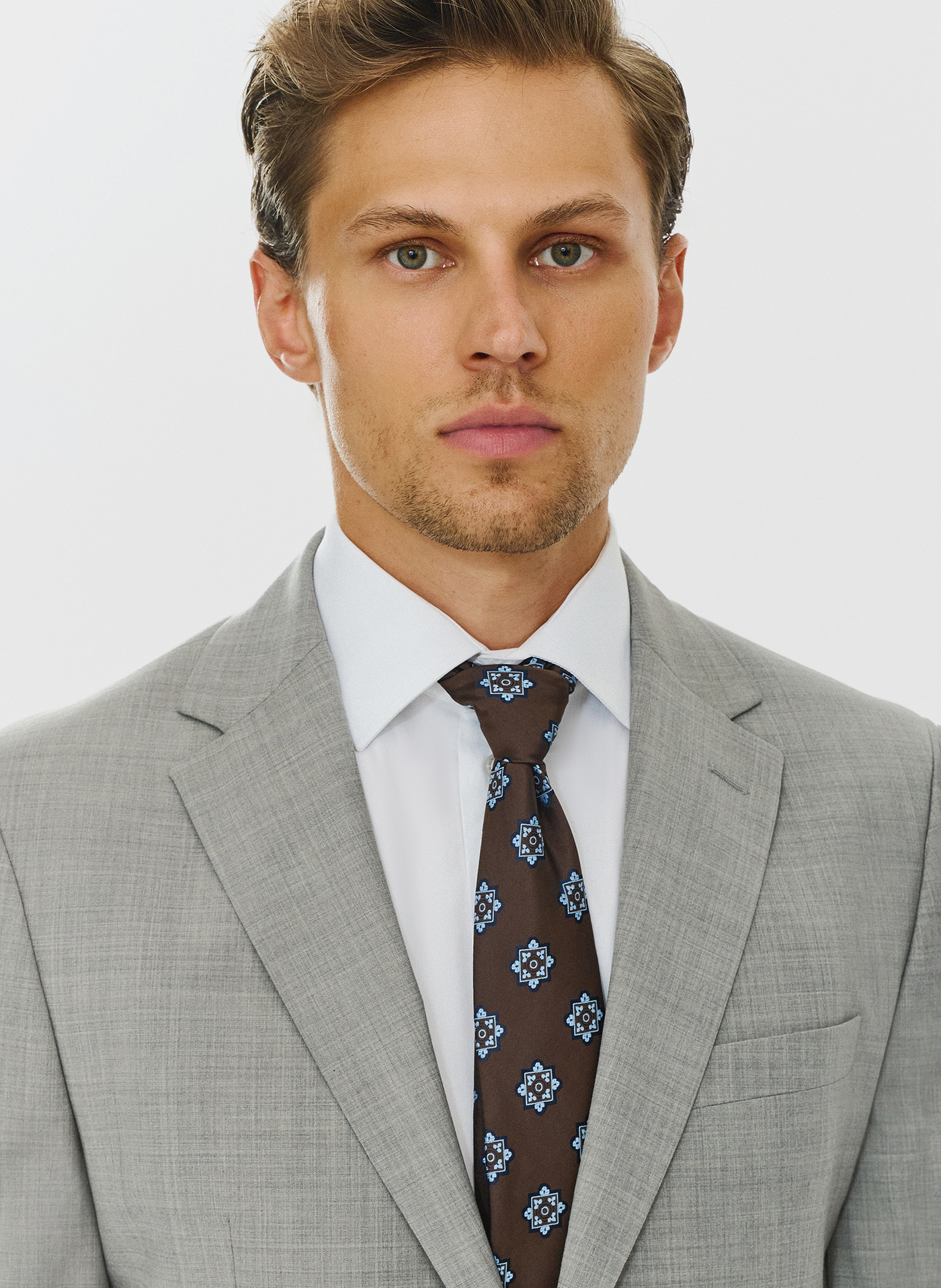 Męska marynarka garniturowa w odcieniu jasnoszarym - Pako Lorente