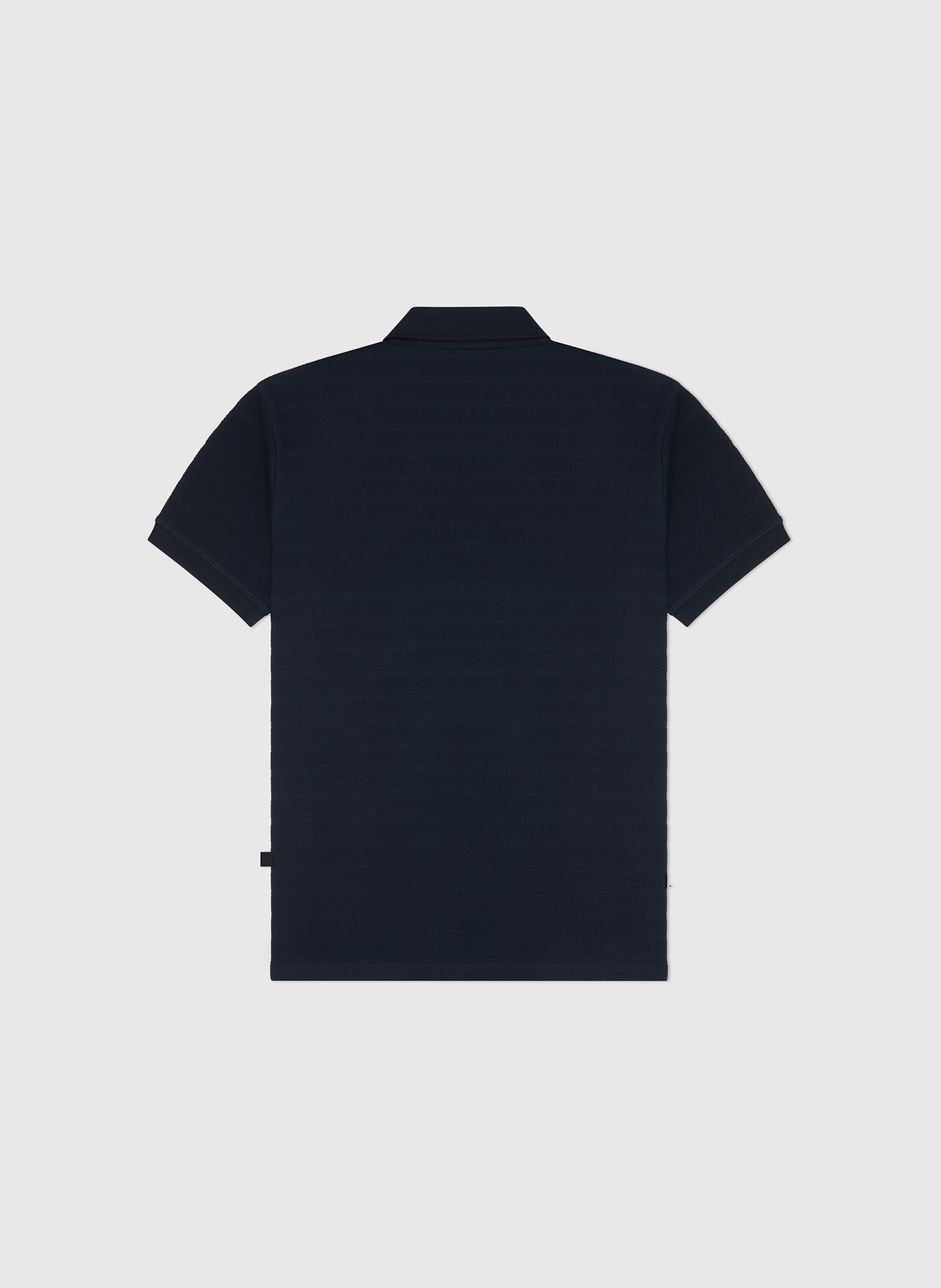 PAKO LORENTE - Granatowe bawełniane polo w prążki - Pako Lorente